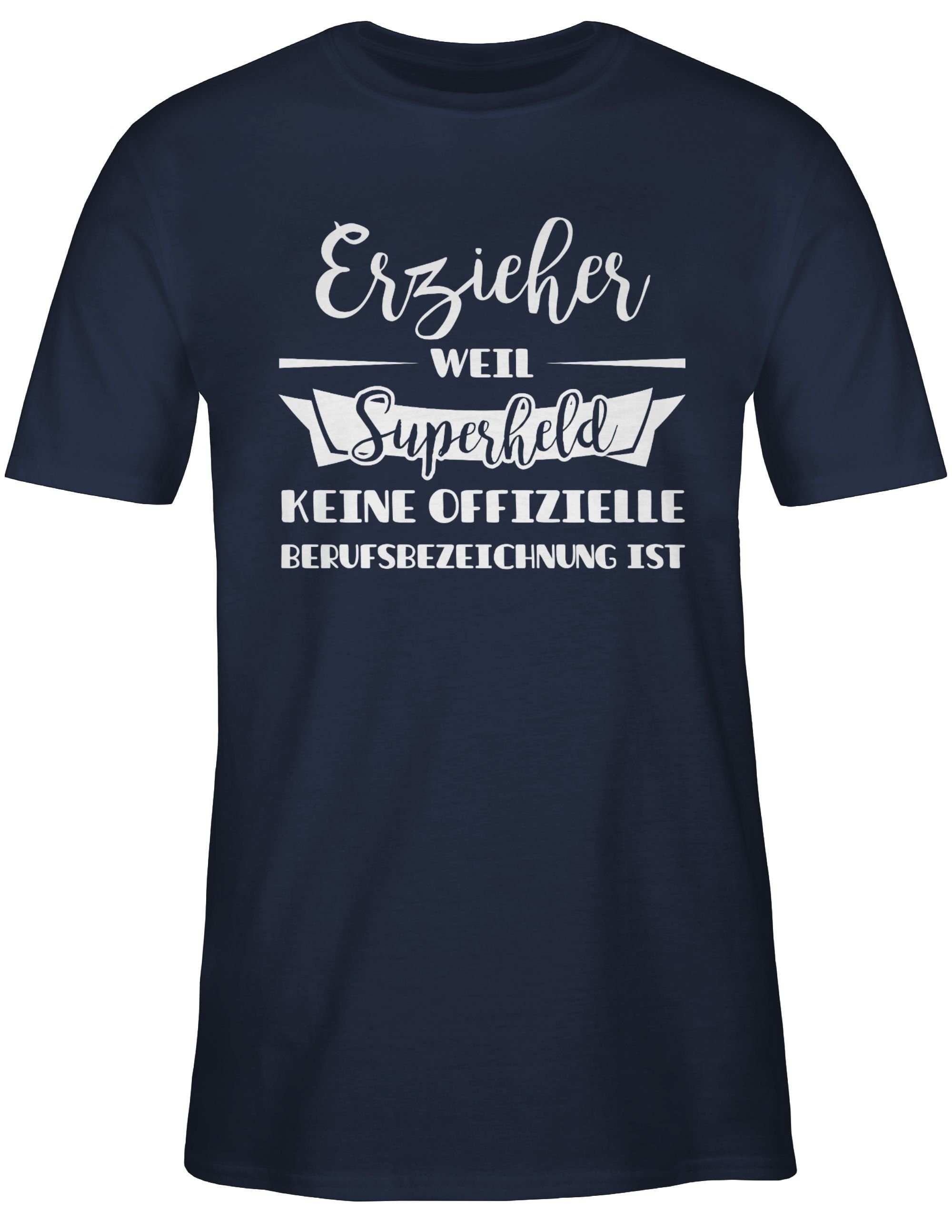 Shirtracer T-Shirt Erzieher weil Superheld keine offizielle Berufsbezeichnu günstig online kaufen