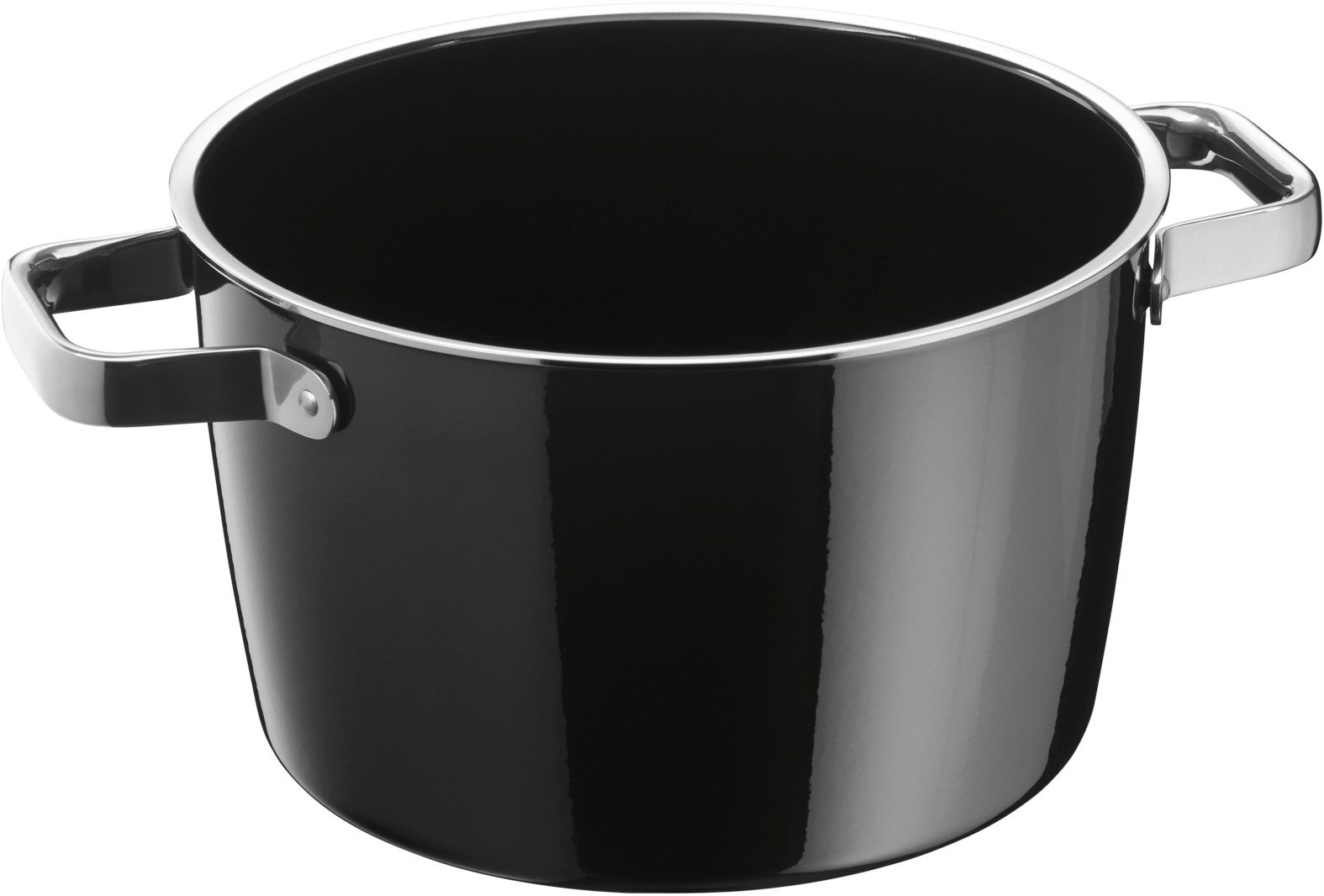 WMF Fleischtopf Fusiontec Aromatic Kochtopf, 22 cm, Schwarz, Fusiontec (1x Fleischtopf mit Deckel 22 cm (Volumen 4,7l, Höhe 14 cm) - optimal für Herdplatten mit Ø 18 cm, 1-tlg., 1x Fleischtopf mit Deckel 22 cm - optimal für Herdplatten mit Ø 18 cm), Made in Germany, backofengeeignet, wärmereduzierende Griffe