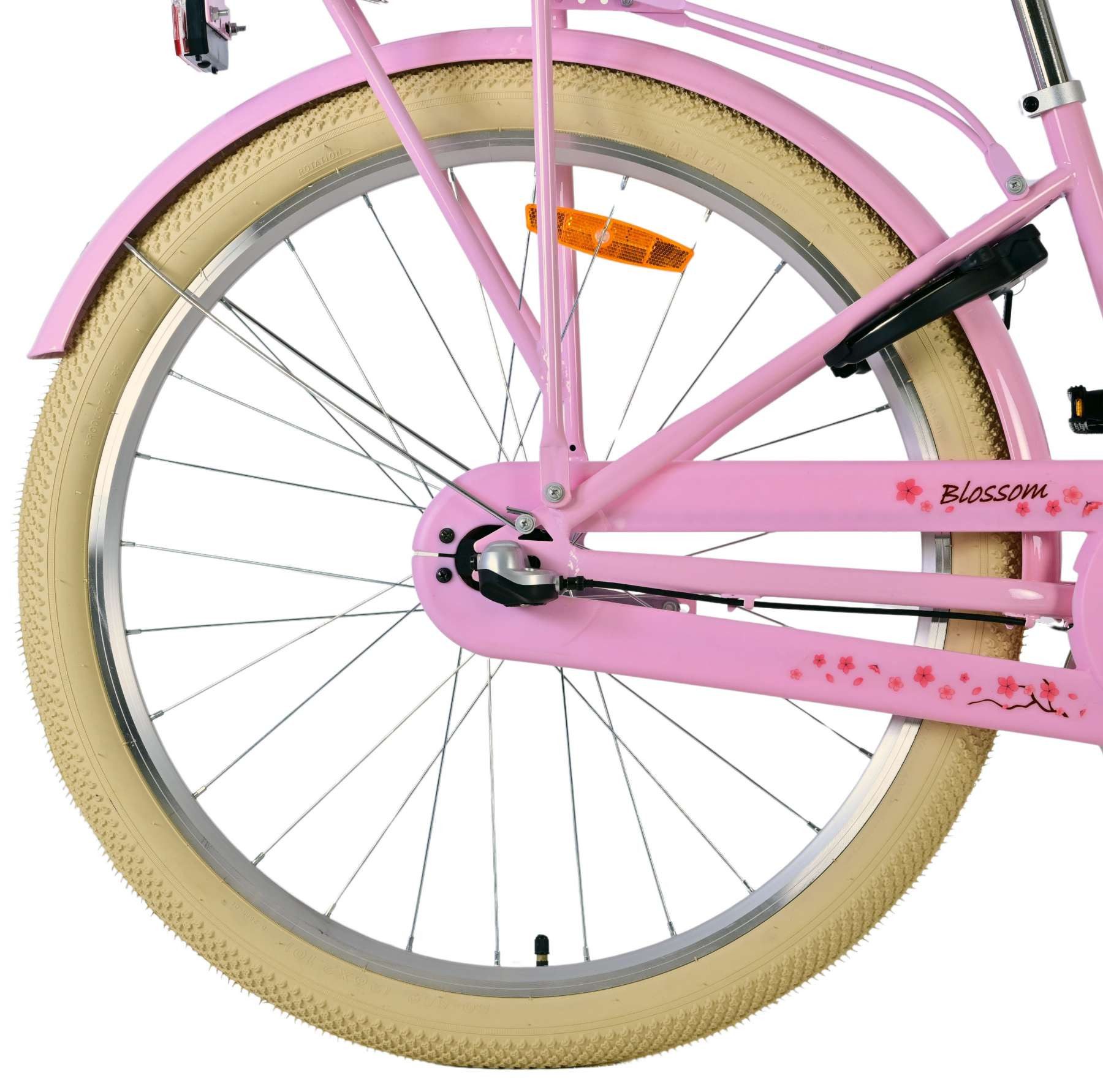 Volare Kinderfahrrad Volare Blossom Kinderfahrrad für Mädchen - 26 Zoll in Pink, Vorderradbremsen, geschlossener Kettenkasten, praktischer Korb