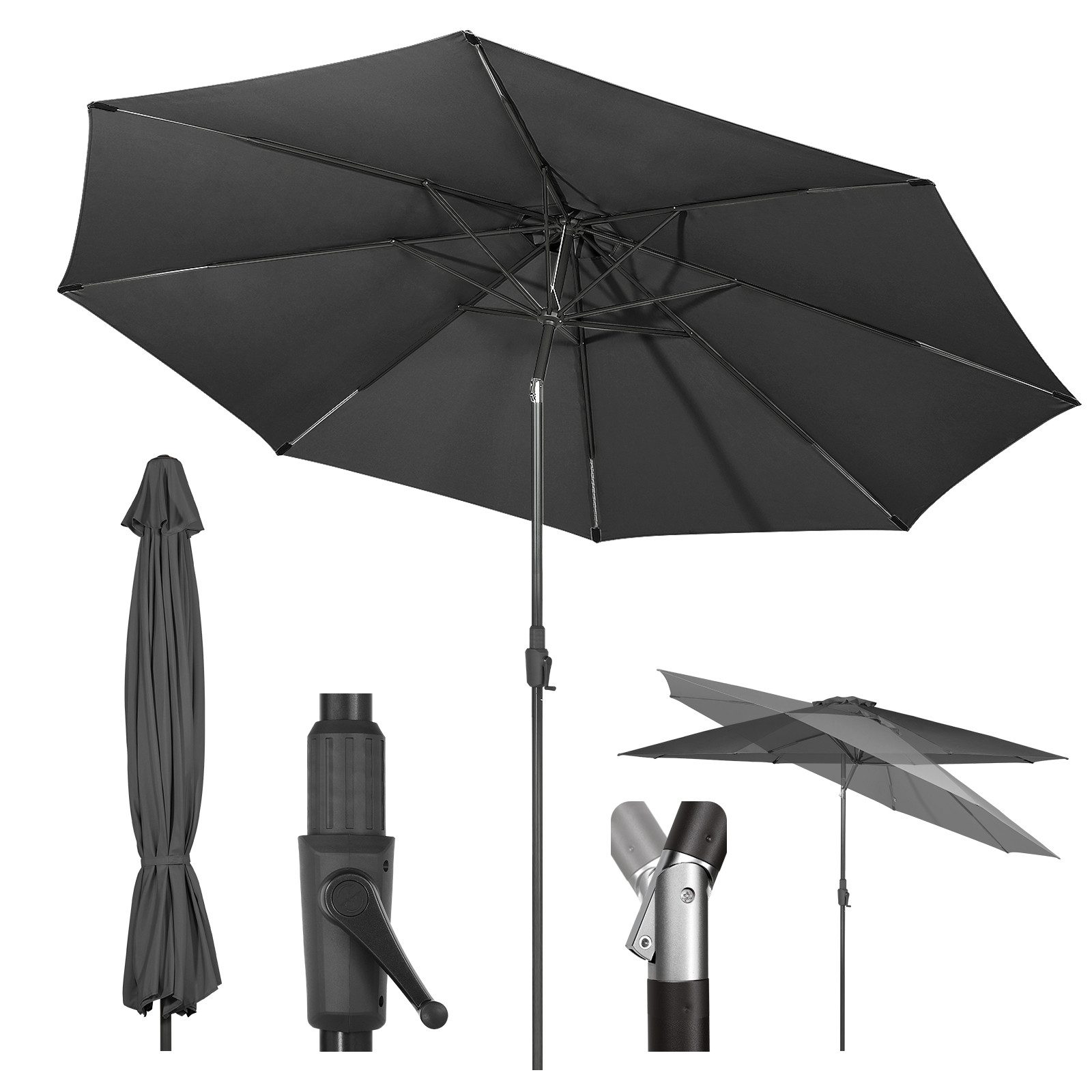 Sekey Marktschirm Ø350cm Sonnenschirm Groß Garten günstig online kaufen