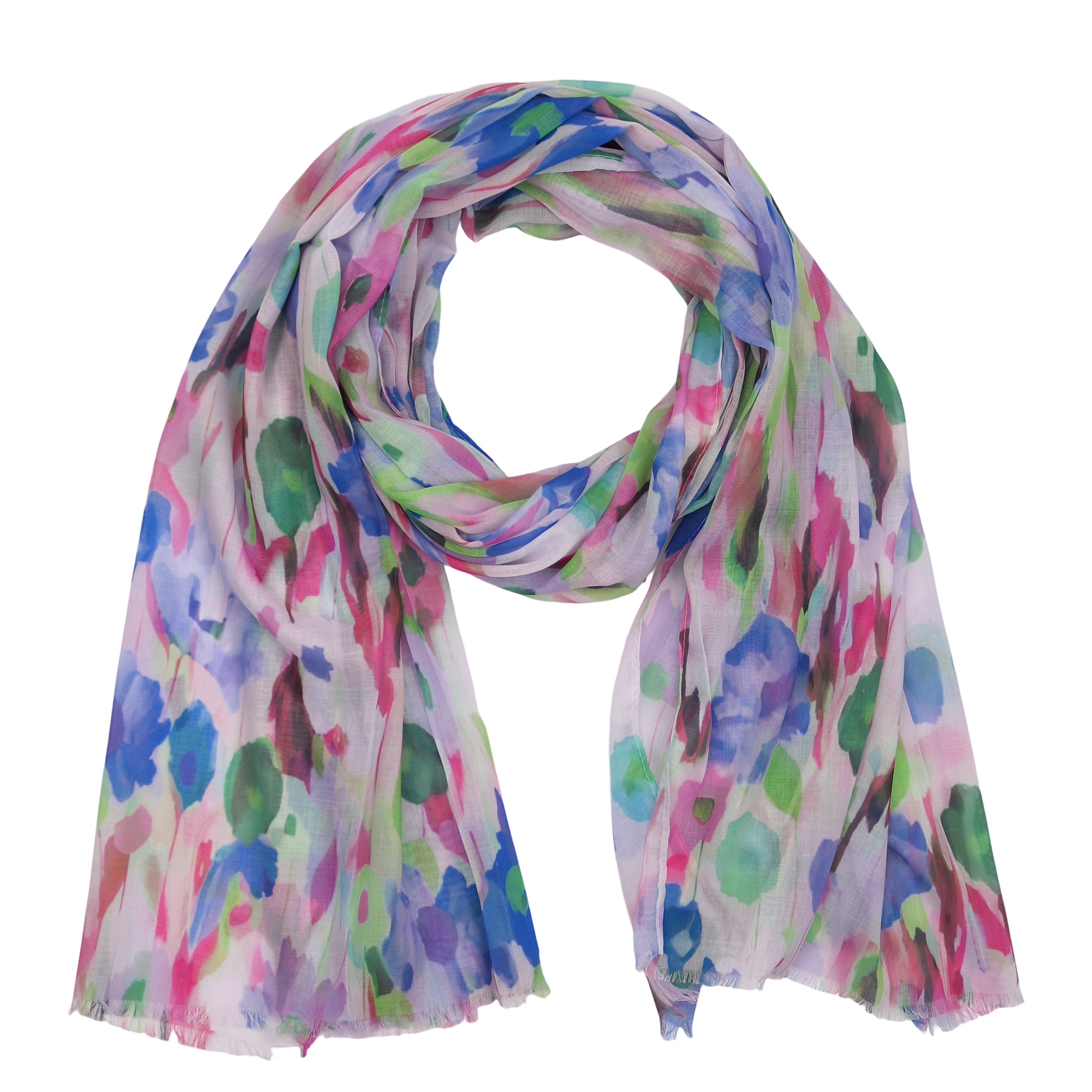 MIRROSI Modeschal Weicher & Leicht Großes Schal, ca.75x180cm, Bunt Print, (aus 100% Viskose, Atemberaubende Designs), Damen Halstuch Stola ideal für Frühling, Sommer und Herbst