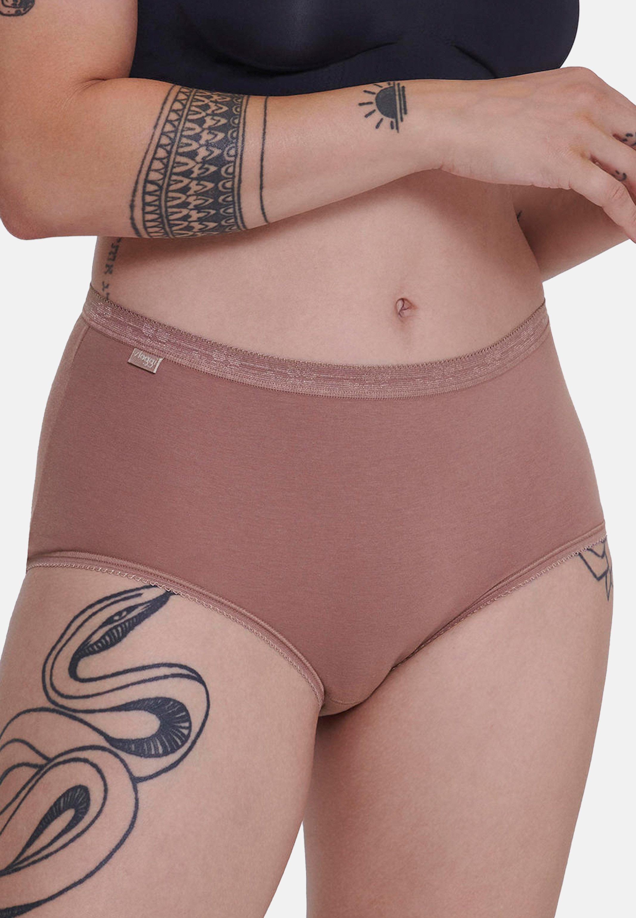 sloggi Midislip 6er Pack Basic+ (Spar-Set) Midi Slip - Baumwolle - Atmungsaktiv - Im praktischen Mehrfachpack