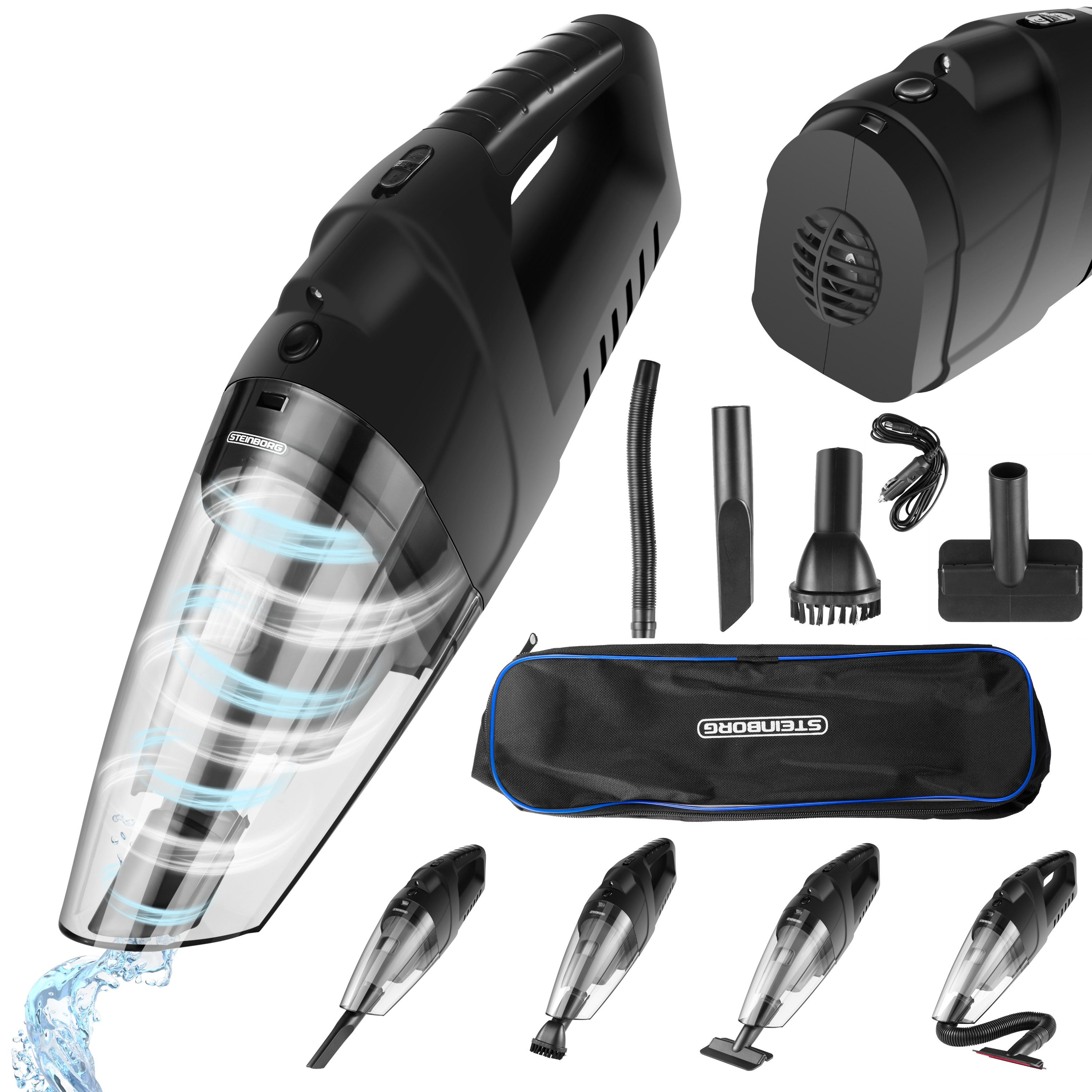 STEINBORG Akku-Handstaubsauger SB-1030, 80 W, beutellos, leicht