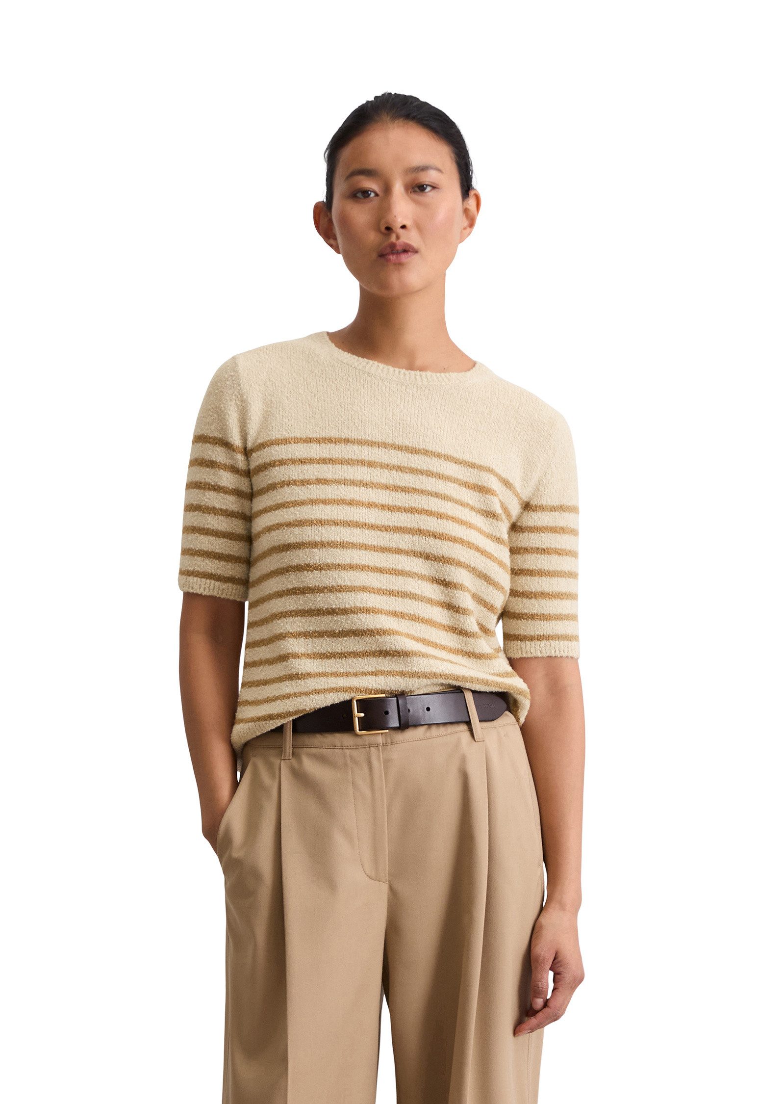 Marc O'Polo Rundhalspullover aus Bouclé-Garn