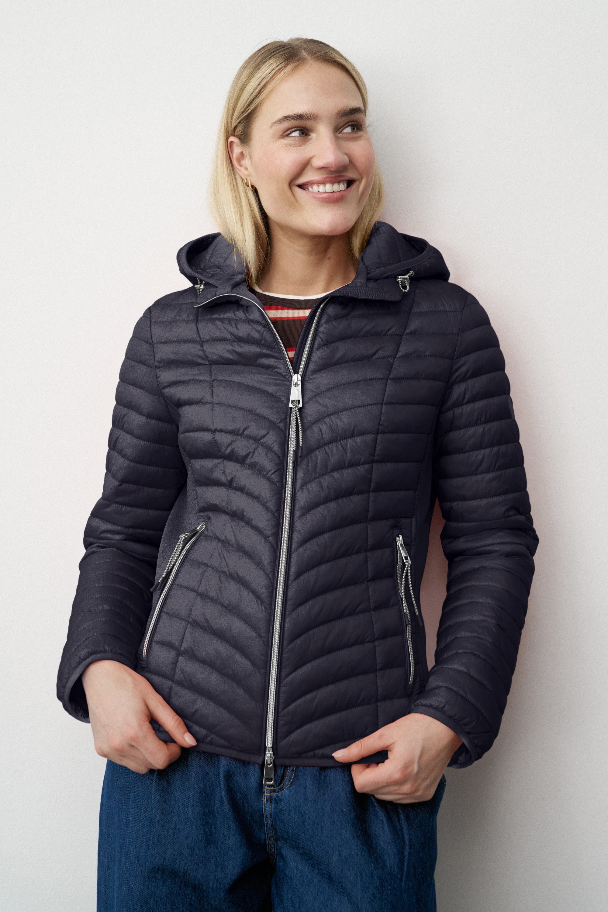 Barbara Lebek Steppjacke leichte Übergangsjacke oder Frühlingsjacke mit abn günstig online kaufen