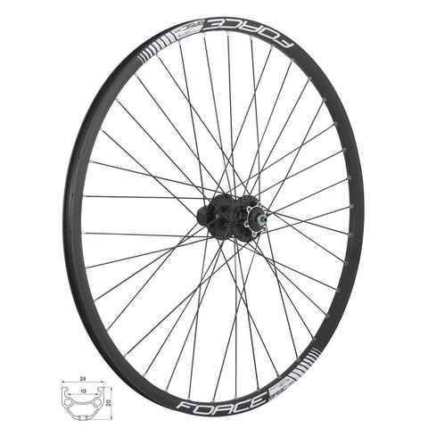 FORCE Fahrrad-Laufrad Hinterrad 27,5" FORCE BASIC DISC 584x19 FHM475 6b 36sh