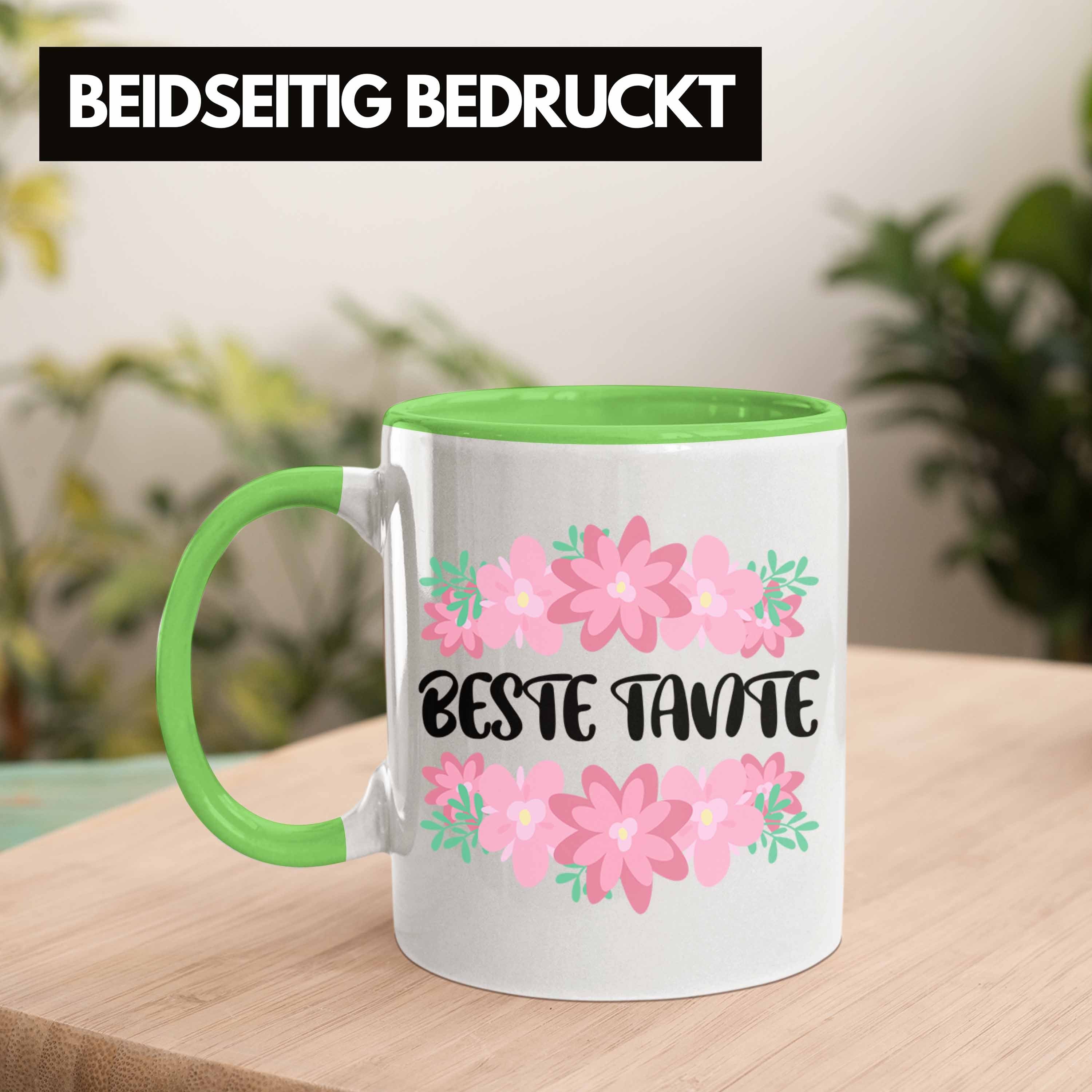 Geschenk Tante Beste Lieblingstante Trendation Kaffeetasse Grün Spruch Beste - Lustig - Tasse Tasse - Trendation Tante Geschenkidee
