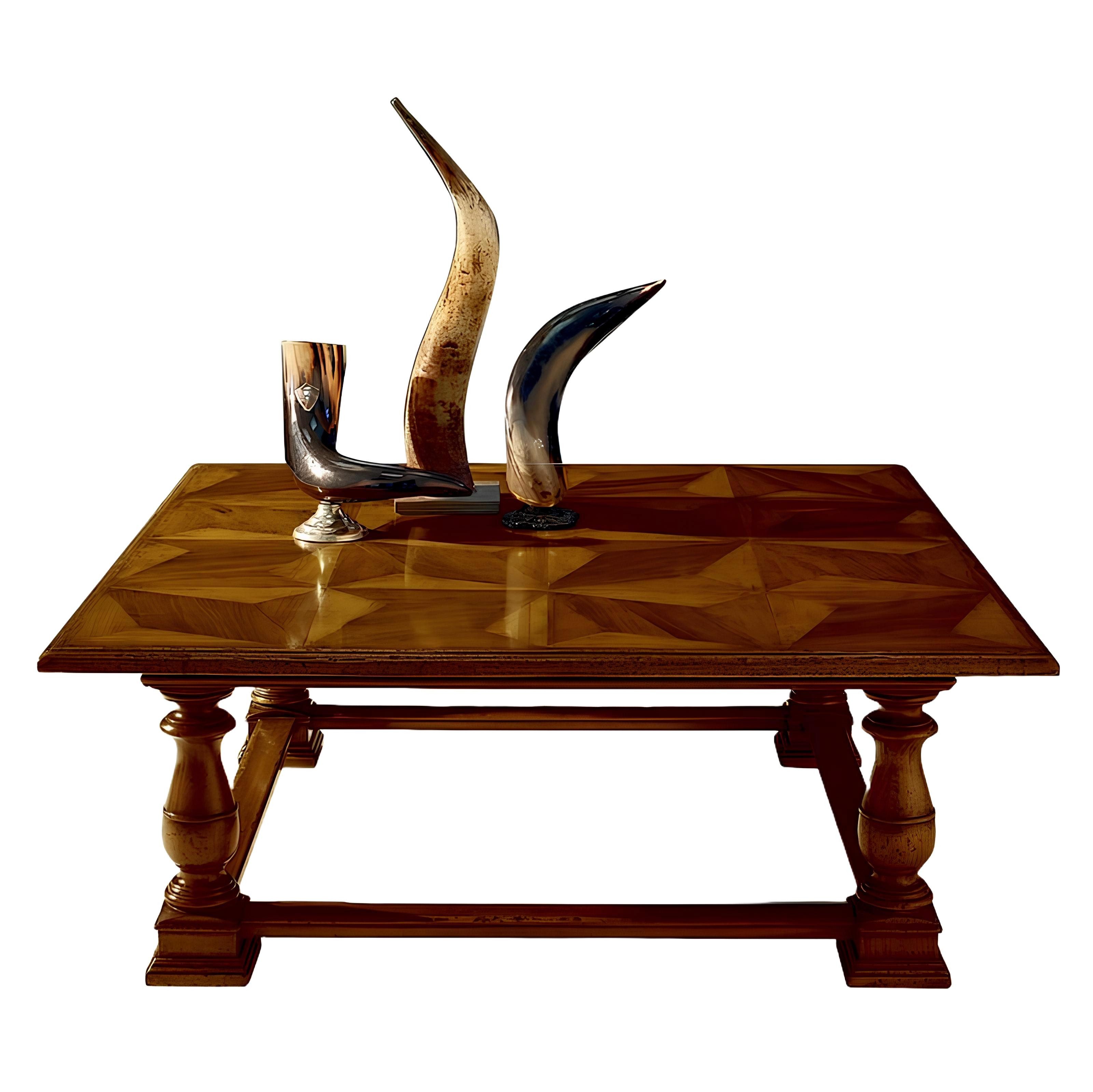 Xlmoebel Couchtisch Eleganter Holz-Couchtisch aus Italien mit edlem Design (Packung, 1-St., Couchtisch), Hergestellt in Europa