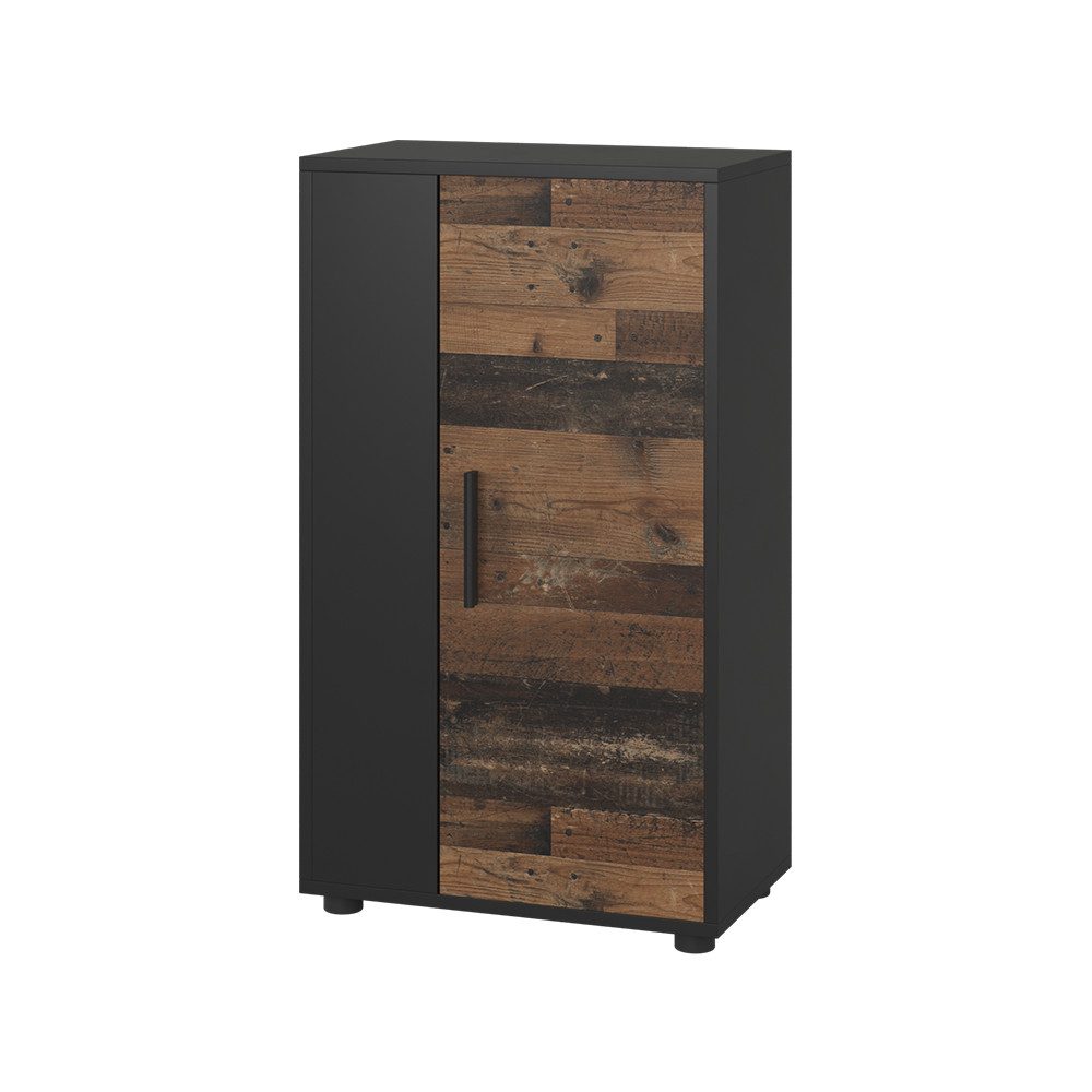 Vicco Highboard Berno, Schwarz/Oldstyle, 50.1 x günstig online kaufen