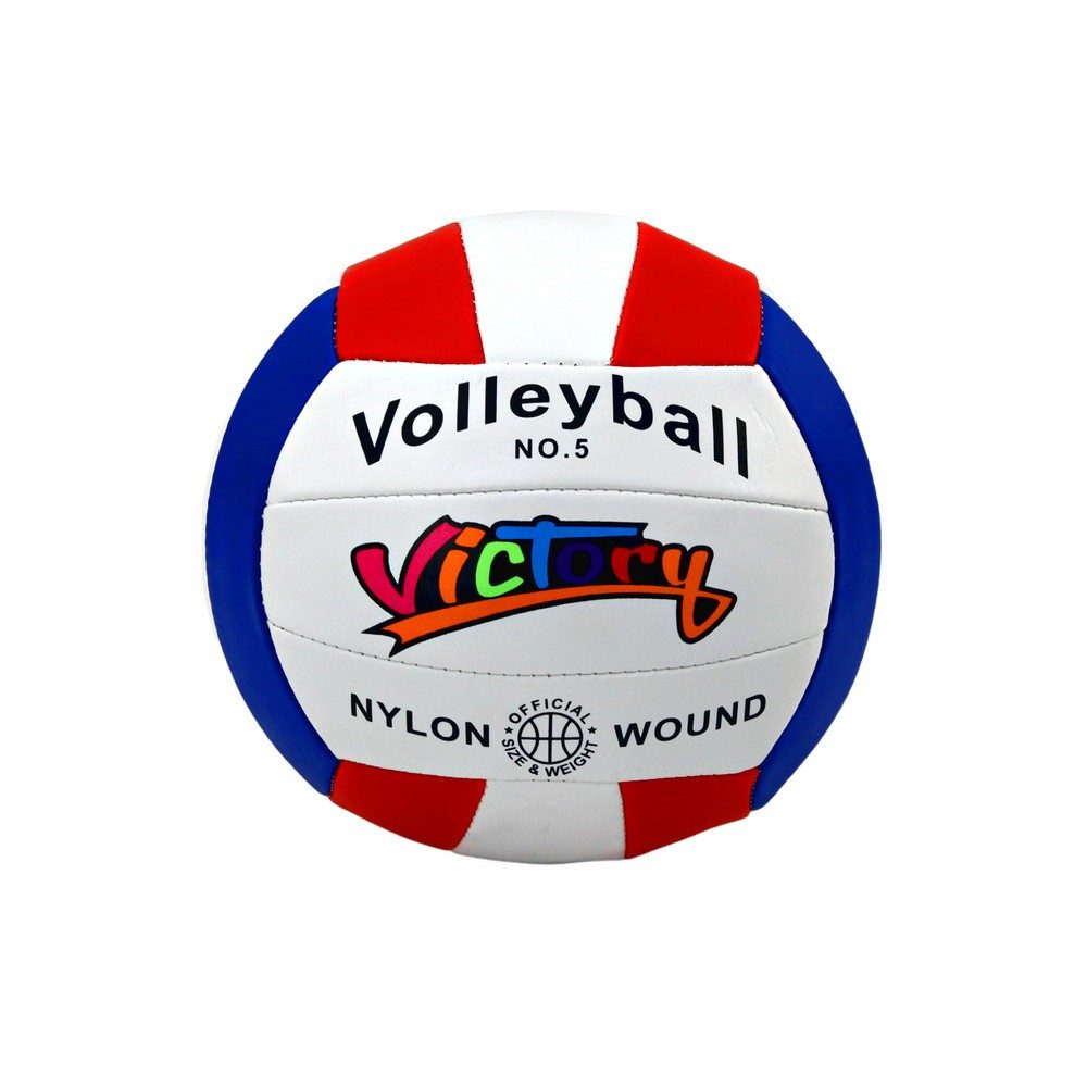 LEAN TOYS Volleyball Trainingsball Freizeitball Beachvolleyball (Spar-Set, 1-St., Ø 21 cm robust), Größe 5, Ø 21 cm, CE & EN 71, Strand und Halle