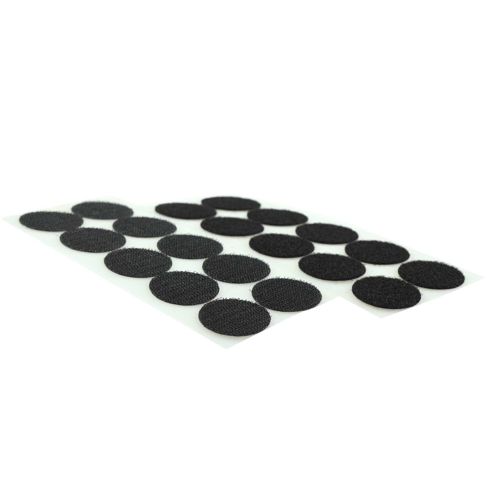 Klettband 10 Paar Klettpunkte, selbstklebend, 35mm Klebepunkte, maDDma, Klettband-Punkte schwarz