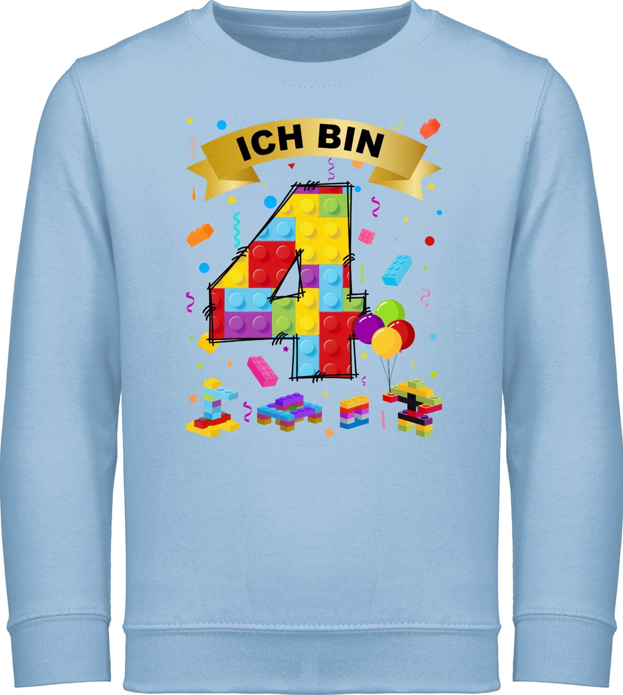 Sweatshirt Ich bin 4 Bausteine