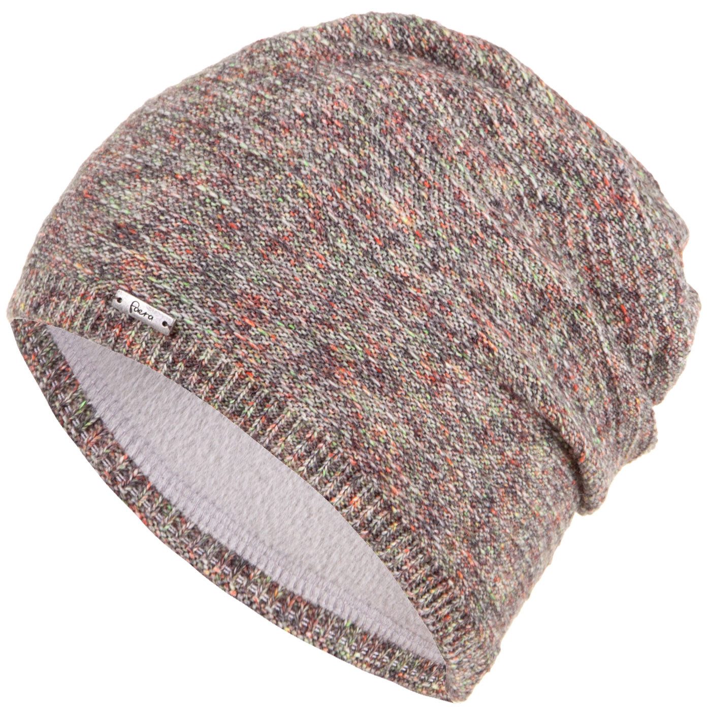 Faera Strickmütze Wintermütze Damen Mütze Beanie Haube gefüttert Strickmütze Damenmütze