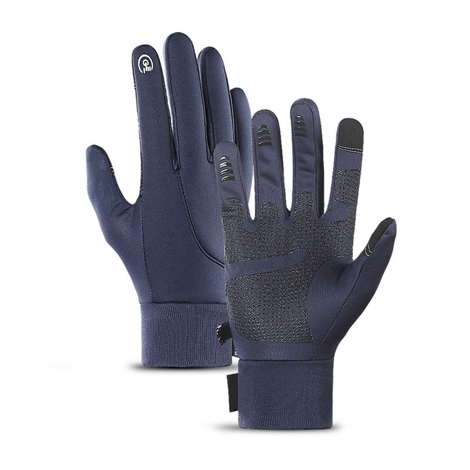 Blusmart Winterhandschuhe, Fahrradhandschuhe blue Touchscreen-Handschuhe, Warme Winddicht, Rutschfest,