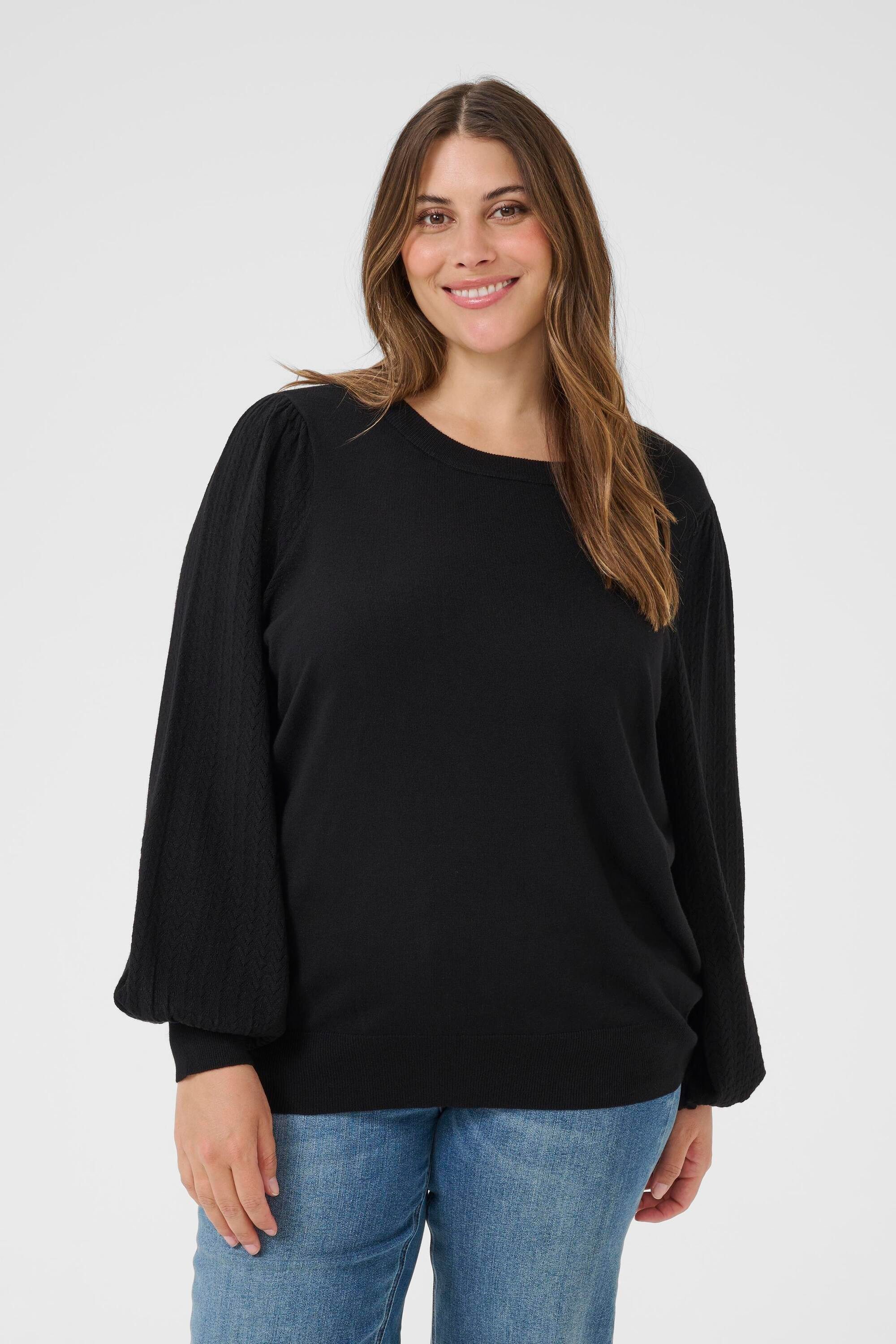 KAFFE Curve Strickpullover Strickpullover KCloni Große Größen