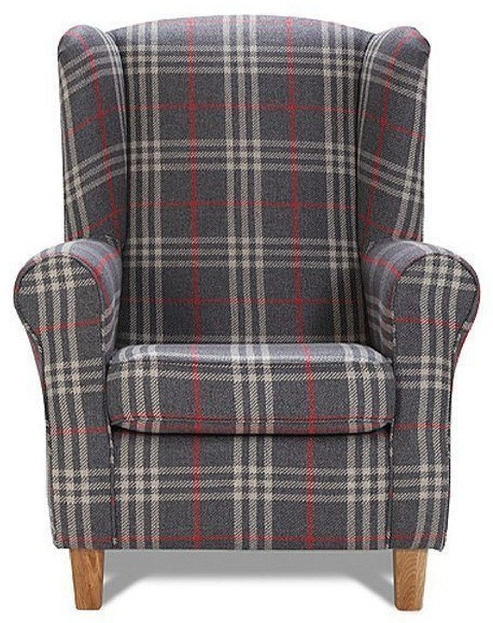 Xlmoebel Ohrensessel Eleganter Sessel mit hochwertigem Bezug und hohem Komfort, Hergestellt in Europa