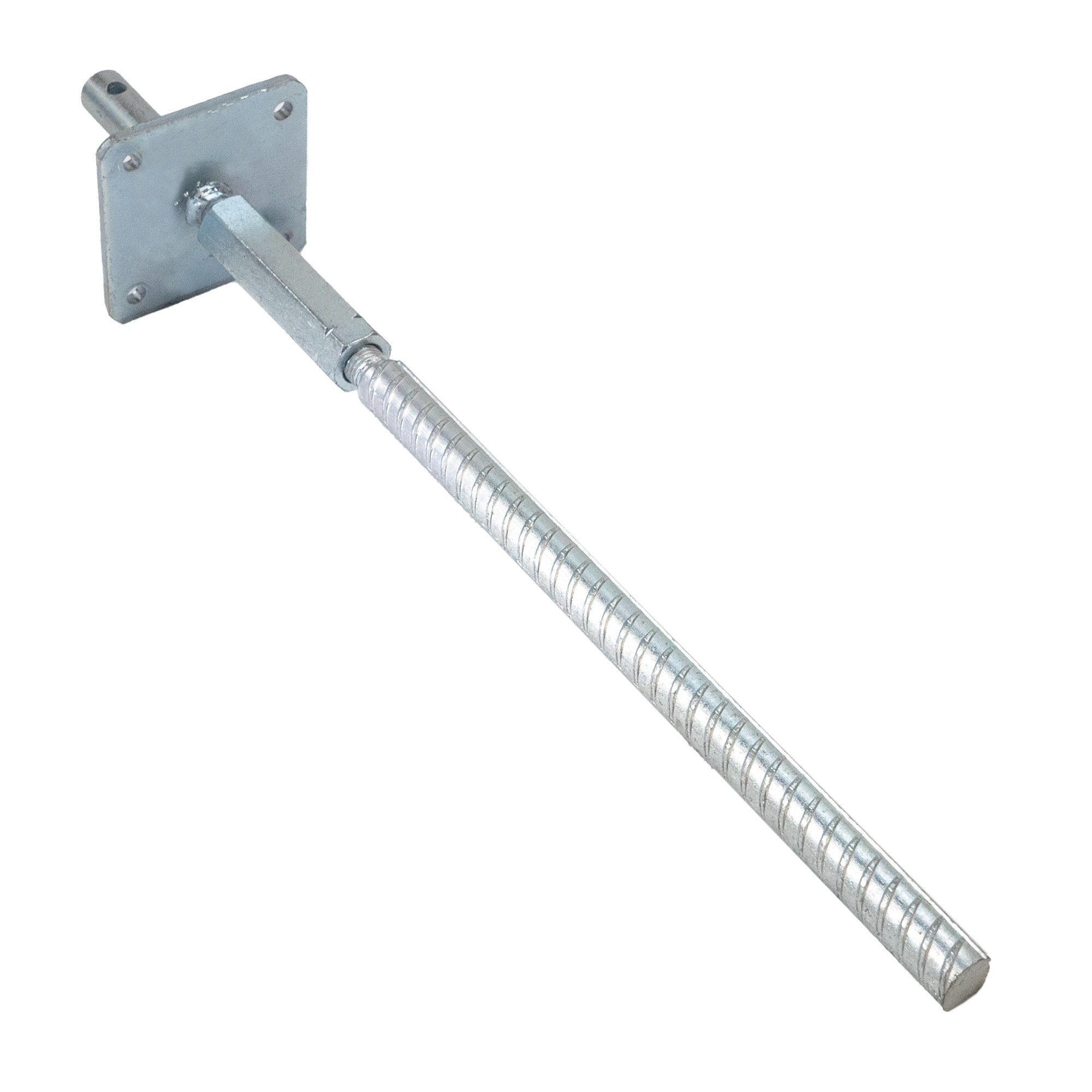 Gartenwelt Riegelsberger Pfostenträger T-Pfostenträger mit Dorn M25 höhenverstellbar für Pfosten mit 11-14 cm, Einbetonieren