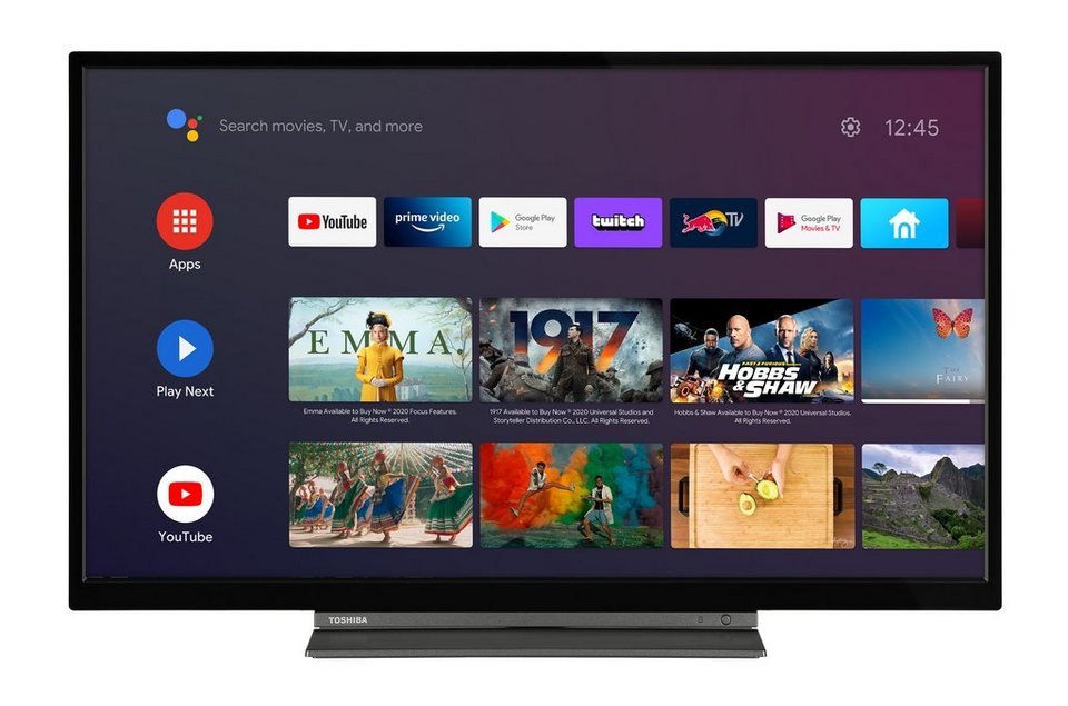 Toshiba 32WA3B63DAZ LCD-LED Fernseher (80 cm/32 Zoll, HD-ready, Android TV,  Triple-Tuner, Play Store, Google Assistant, Bluetooth)