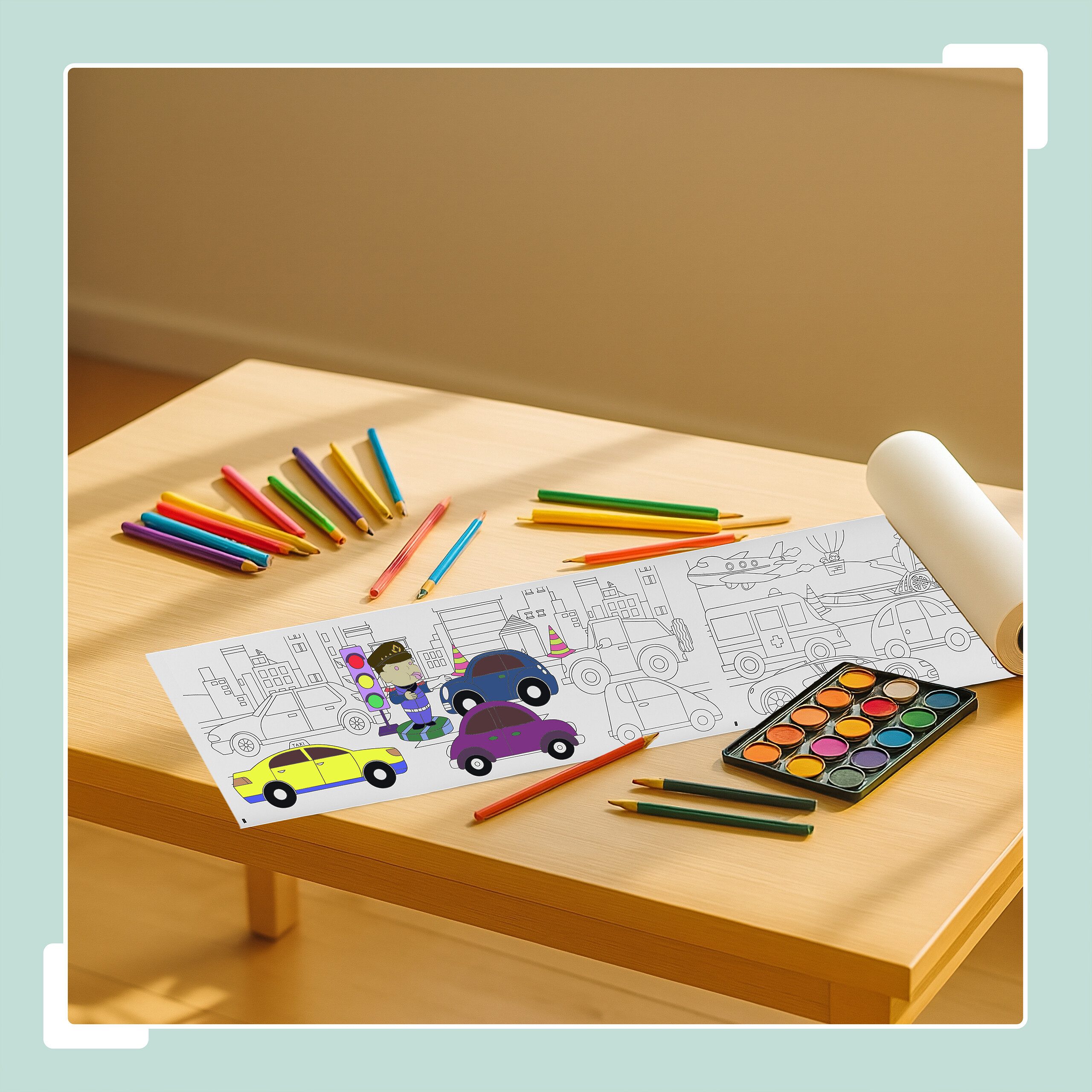 relaxdays Malvorlage Ausmaltischdecken für Kinder 2er günstig online kaufen