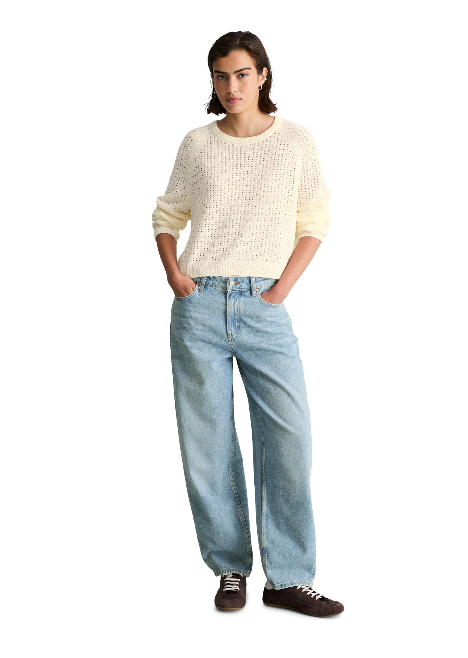Marc O'Polo DENIM Strickpullover aus weichem Organic Cotton-Mix – Bild 5 von 5