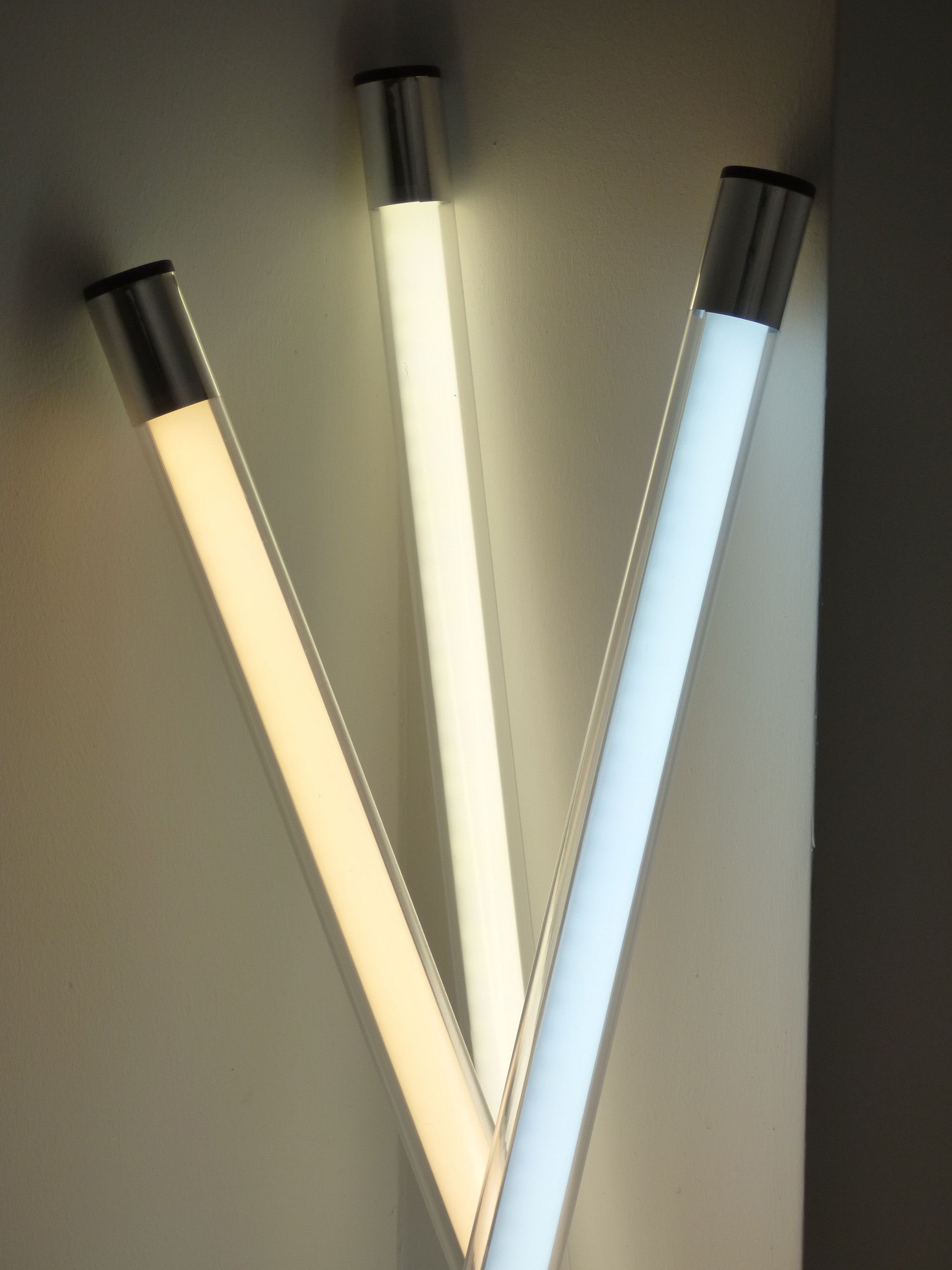 XENON Wandleuchte Watt 153 Lumen cm LED warm LED Röhre inklusive 6514 Innen 2 24 Leuchtstab Wand Klammern Lieferung Befestigung oder T8, an IP-20, weiß 2300 zur Decke. LED