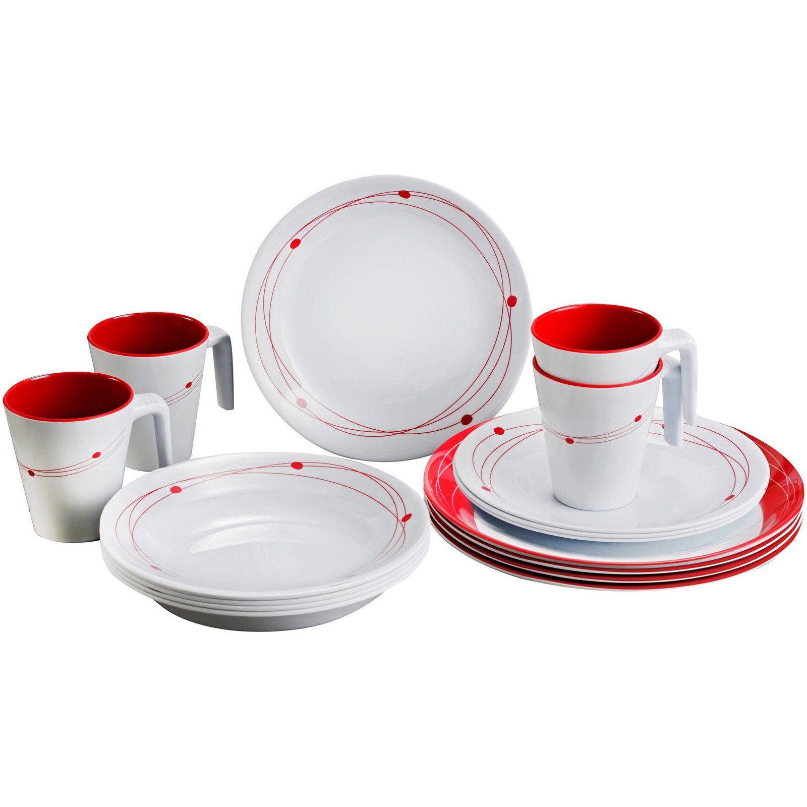 Geschirr-Set Melamin Ess Geschirr Set Cosmic