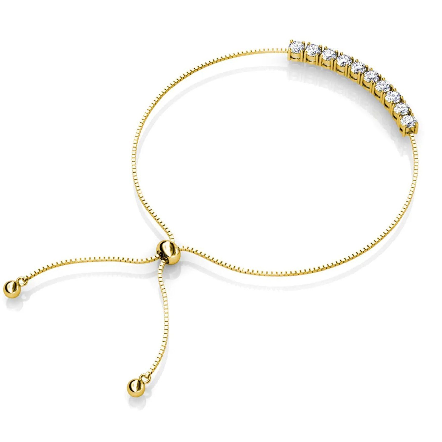 Ella Eisvogel Schmuckset Crystal Mia Schmuckset (Gold, Zirkonia-Kristall), 18 Karat