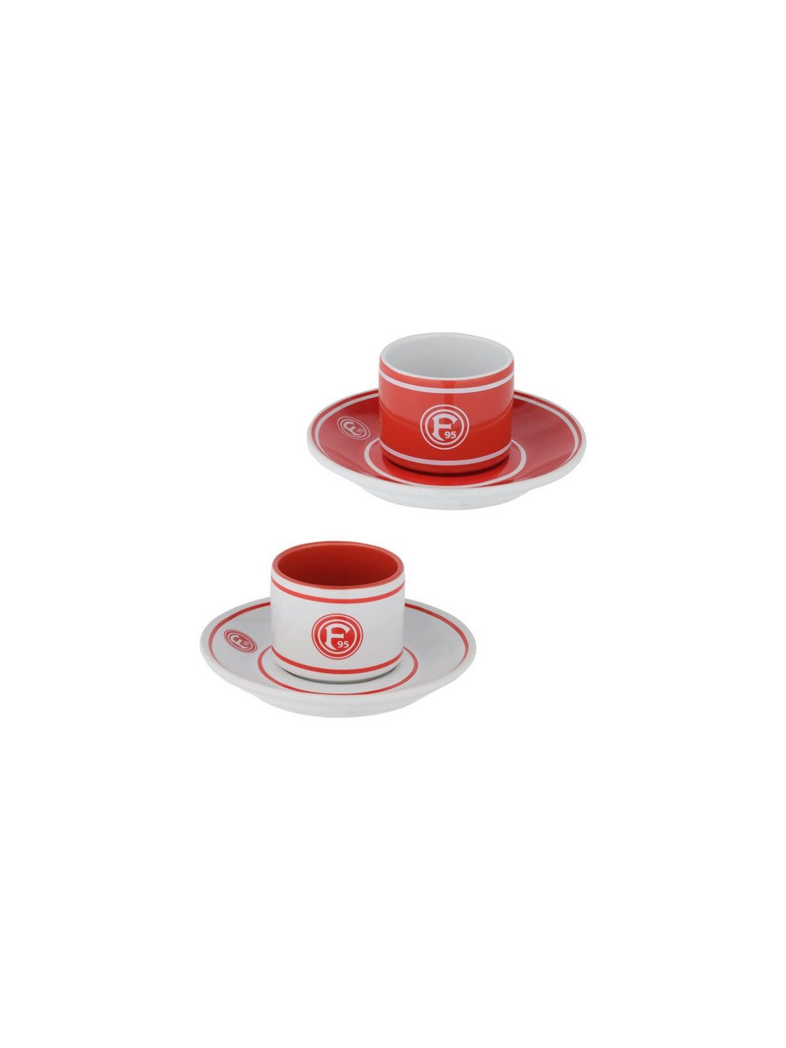 Fortuna Düsseldorf Becher Fortuna Düsseldorf Espresso 2er-Set "Logo", Keramik