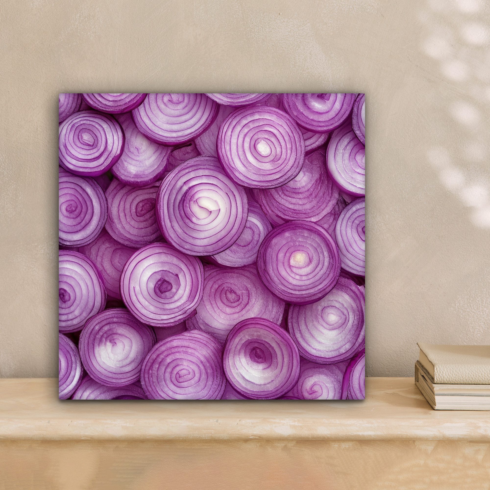 OneMillionCanvasses® Leinwandbild Lila - Zwiebeln - günstig online kaufen