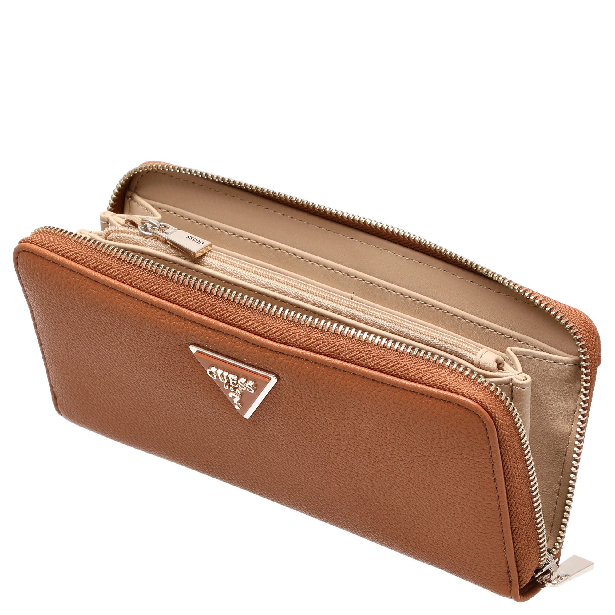 Guess Geldbörse Laurel II SLG Large Zip Around - Geldbörse (cognac) günstig online kaufen