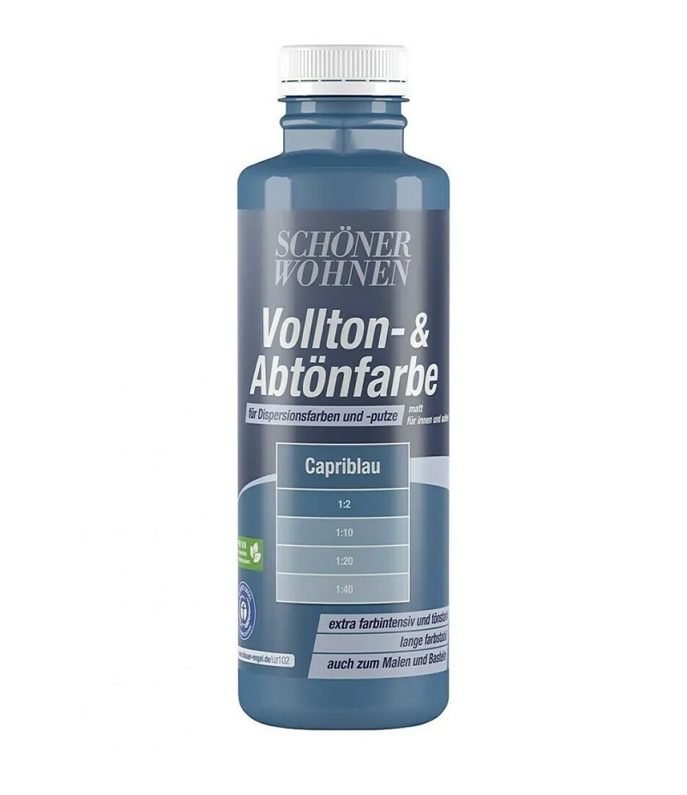 SCHÖNER WOHNEN FARBE Wandfarbe Schöner Wohnen Voll- und Abtönfarbe 250 ml capriblau