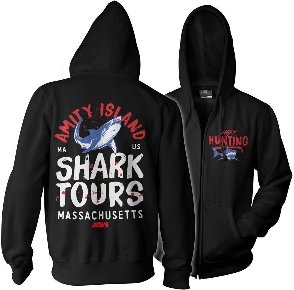 Jaws Hoodie Amity Island Shark Tours Big Tall Hoodie