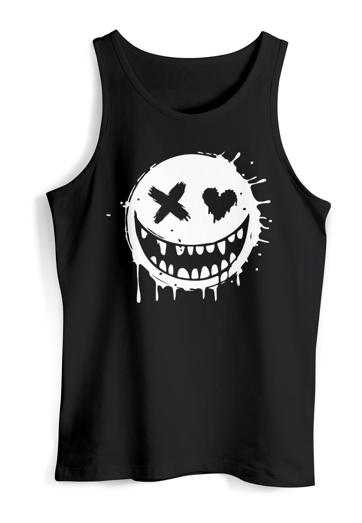 Neverless Tanktop Herren Tank-Top {replace} Muskelshirt mit Print – Bild 3 von 4