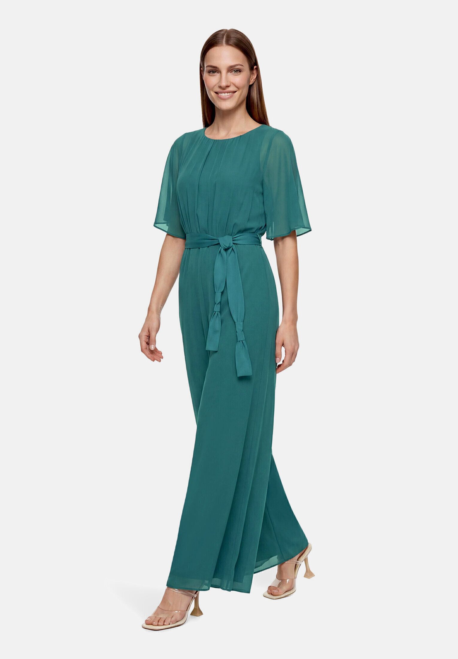 Vera Mont Overall Damen mit Bindegürtel (1-tlg) Design