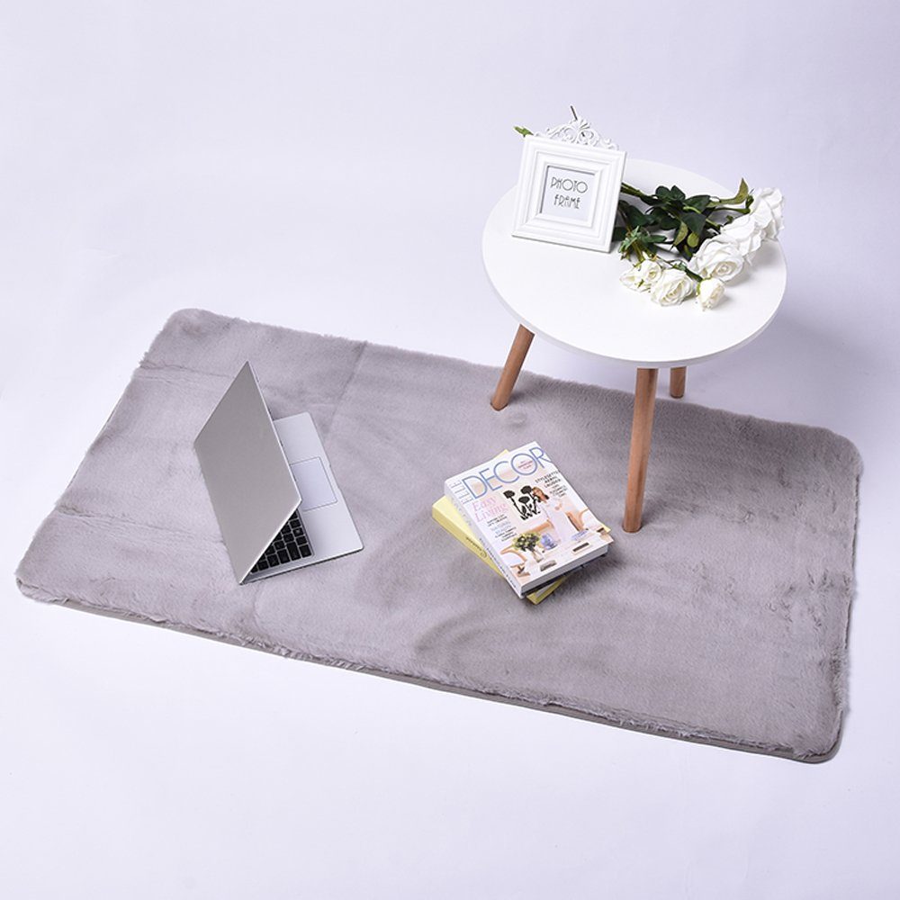 Rosnek Teppich Flauschige Weich Shaggy, für Schlafzimmer und Wohnzimmer, Re günstig online kaufen