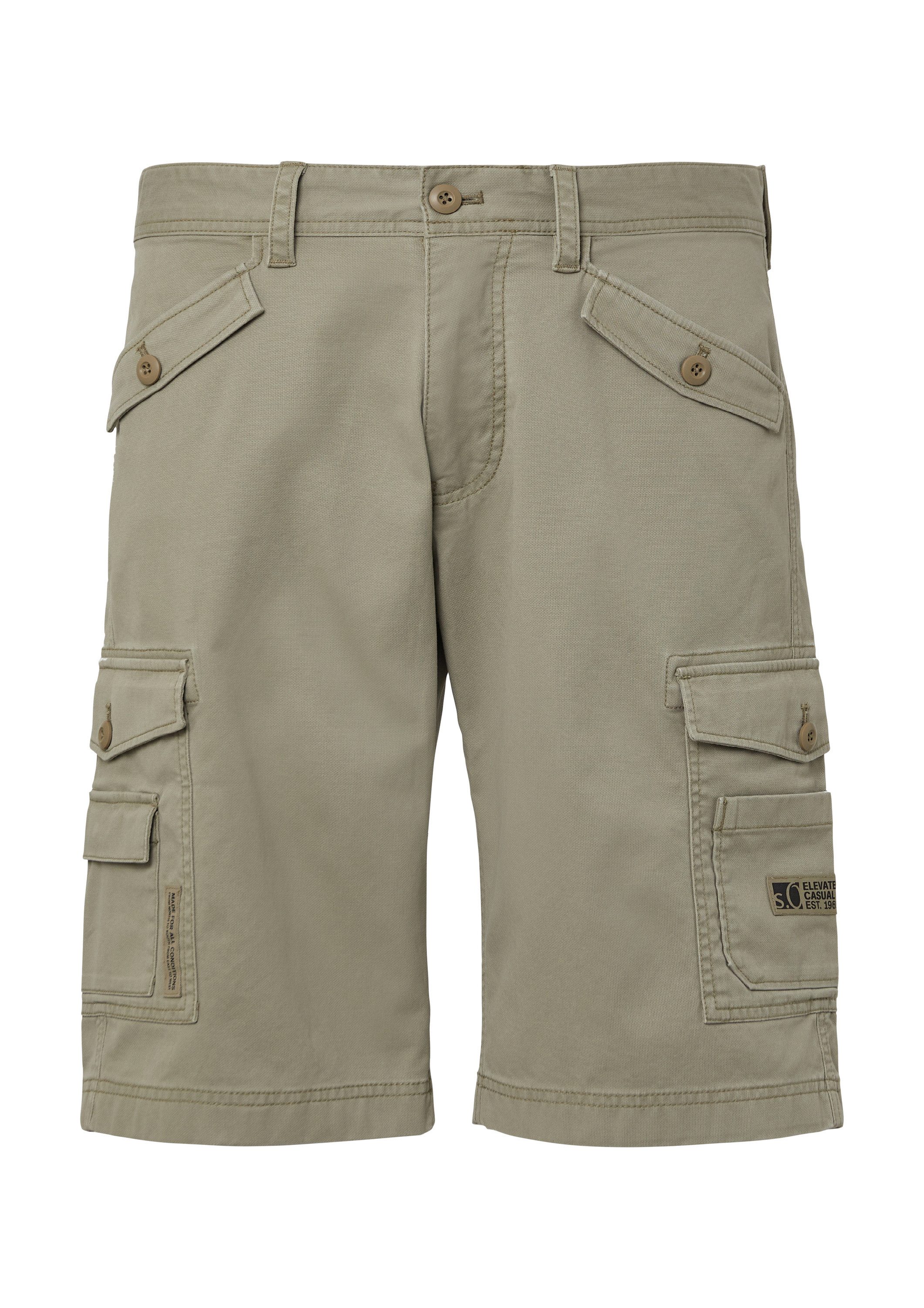 s.Oliver Shorts Bermuda FILE File: Strukturierte Cargo-Bermuda Relaxed Fit