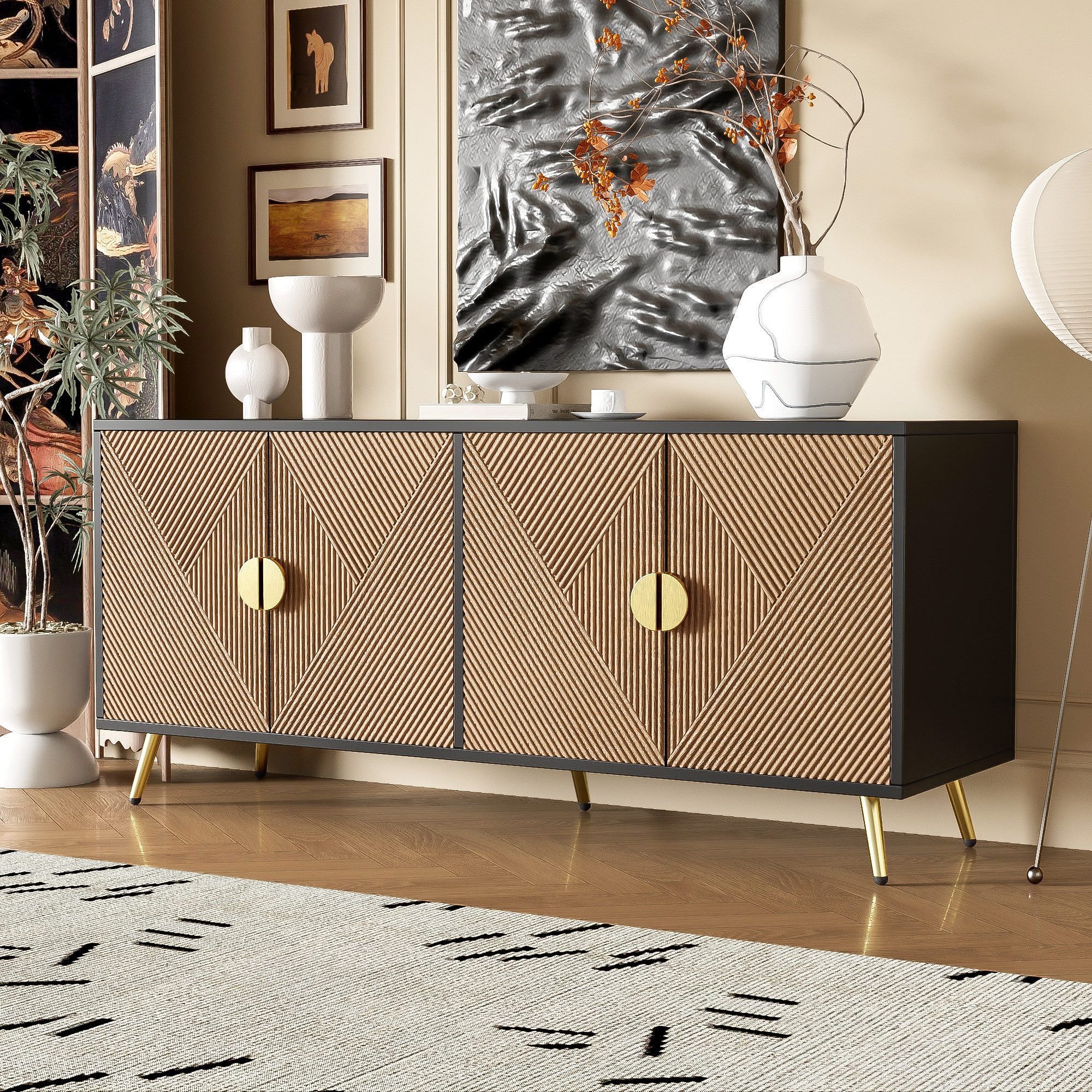 HAUSS SPOLE Sideboard mit Vier Türen, günstig online kaufen