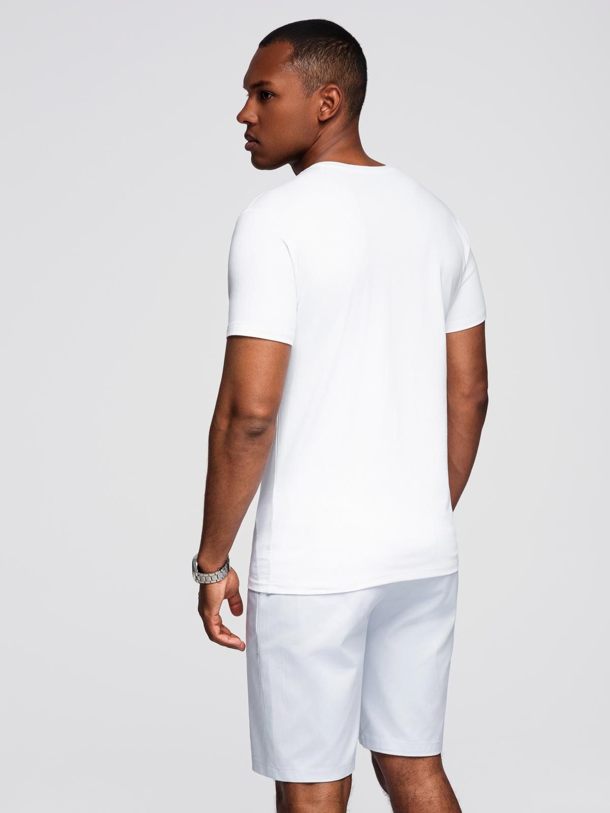 OMBRE T-Shirt T-Shirt mit V-Ausschnitt SLIM FIT