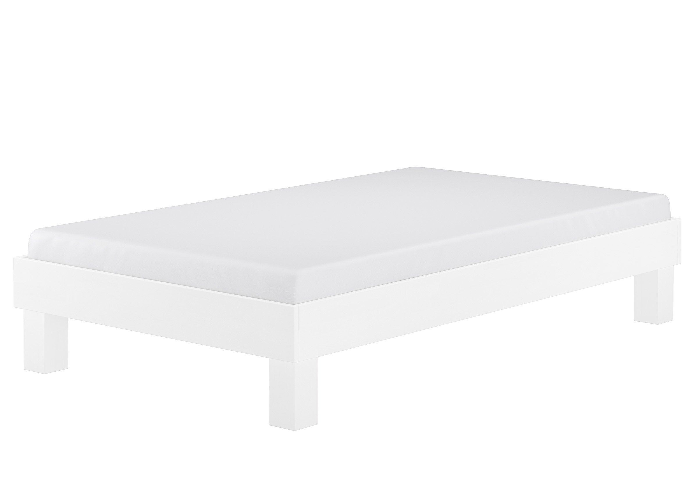 ERST-HOLZ Bett Hohes Einzelbett Gästebett Buche günstig online kaufen