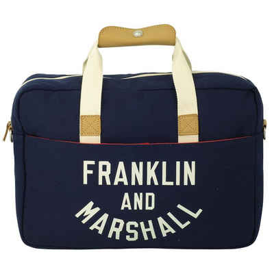 Franklin & Marshall Laptoptasche Franklin and Marshall Umhängetasche Büro Tasche Laptoptasche Blau