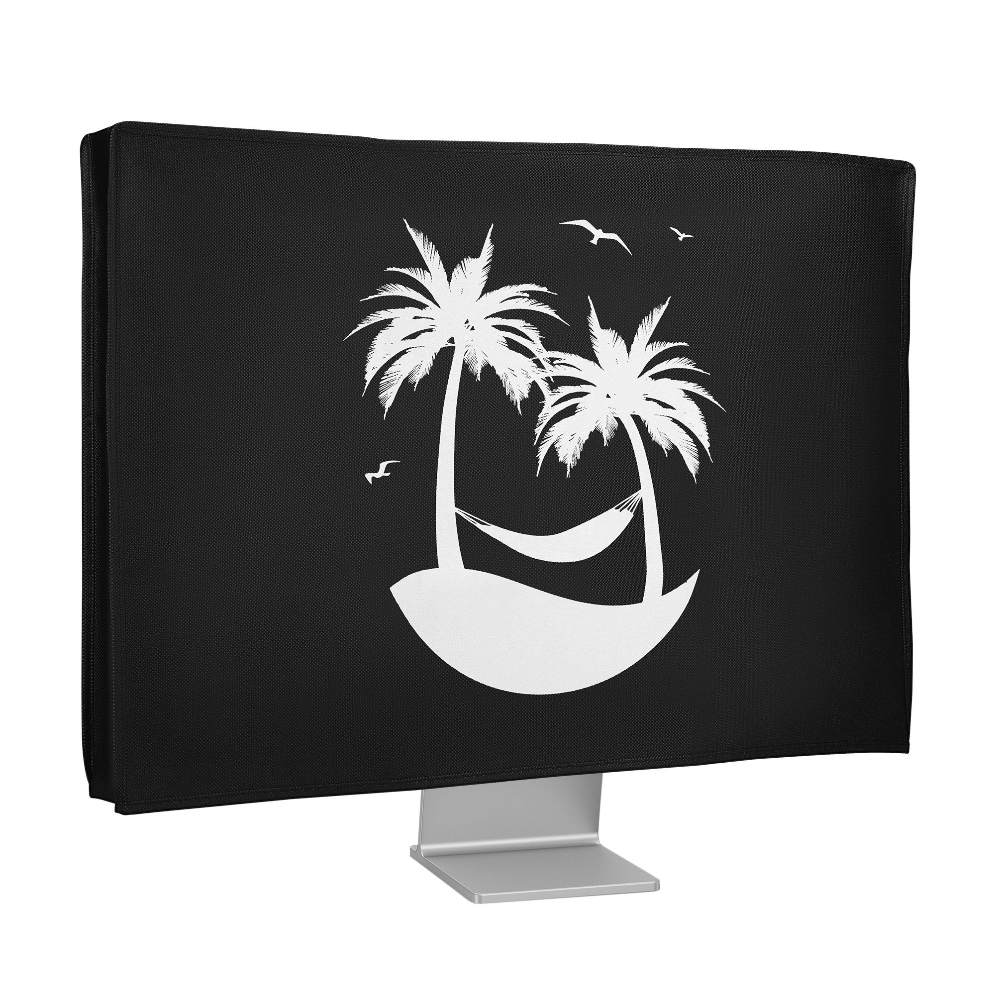 Kwmobile Dust Cover For 20-22" Monitor - Linen Monitor Display