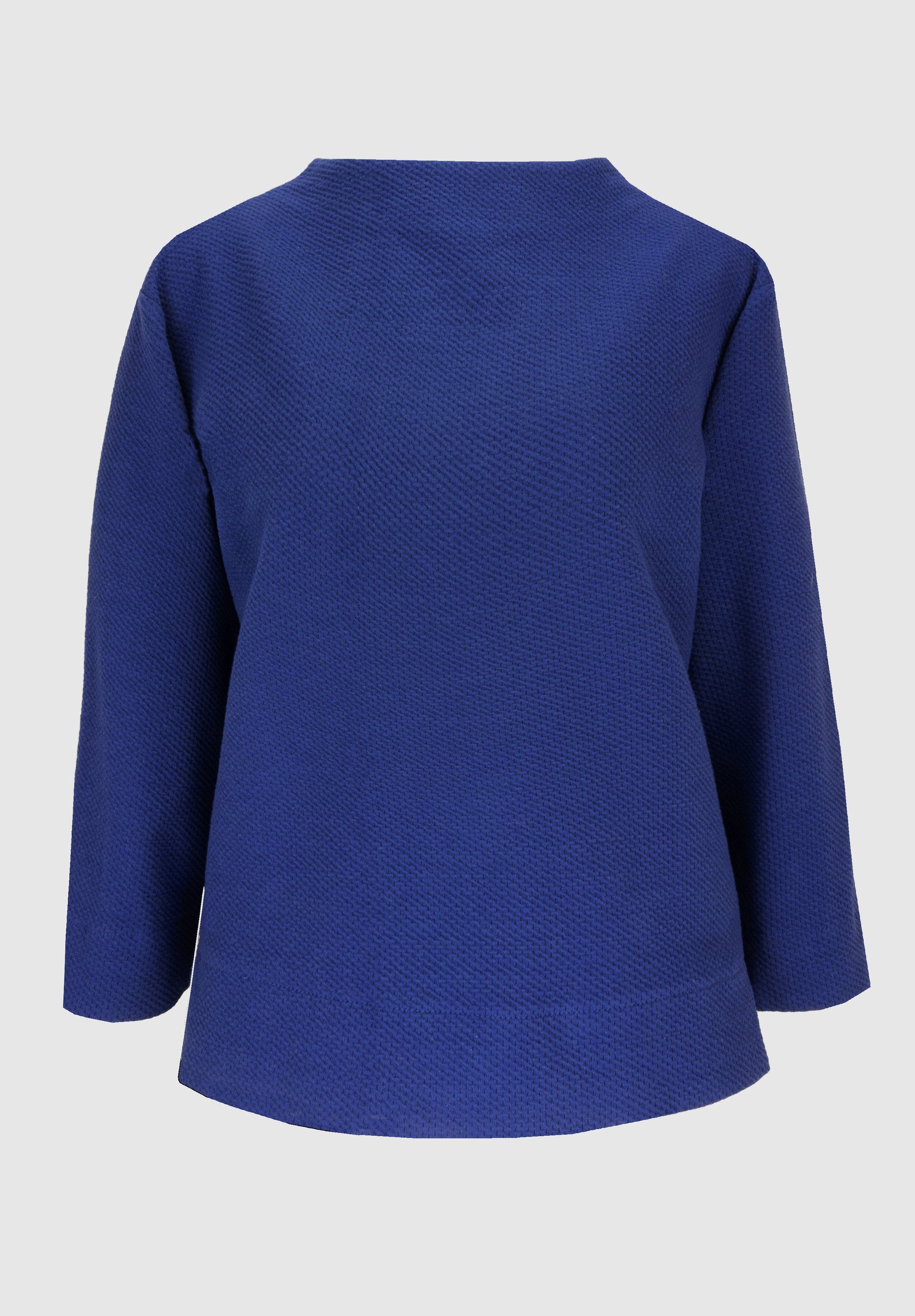 bianca 3/4-Arm-Shirt KYLIN cooles Sweatshirt mit Waffelstruktur Muster starlight