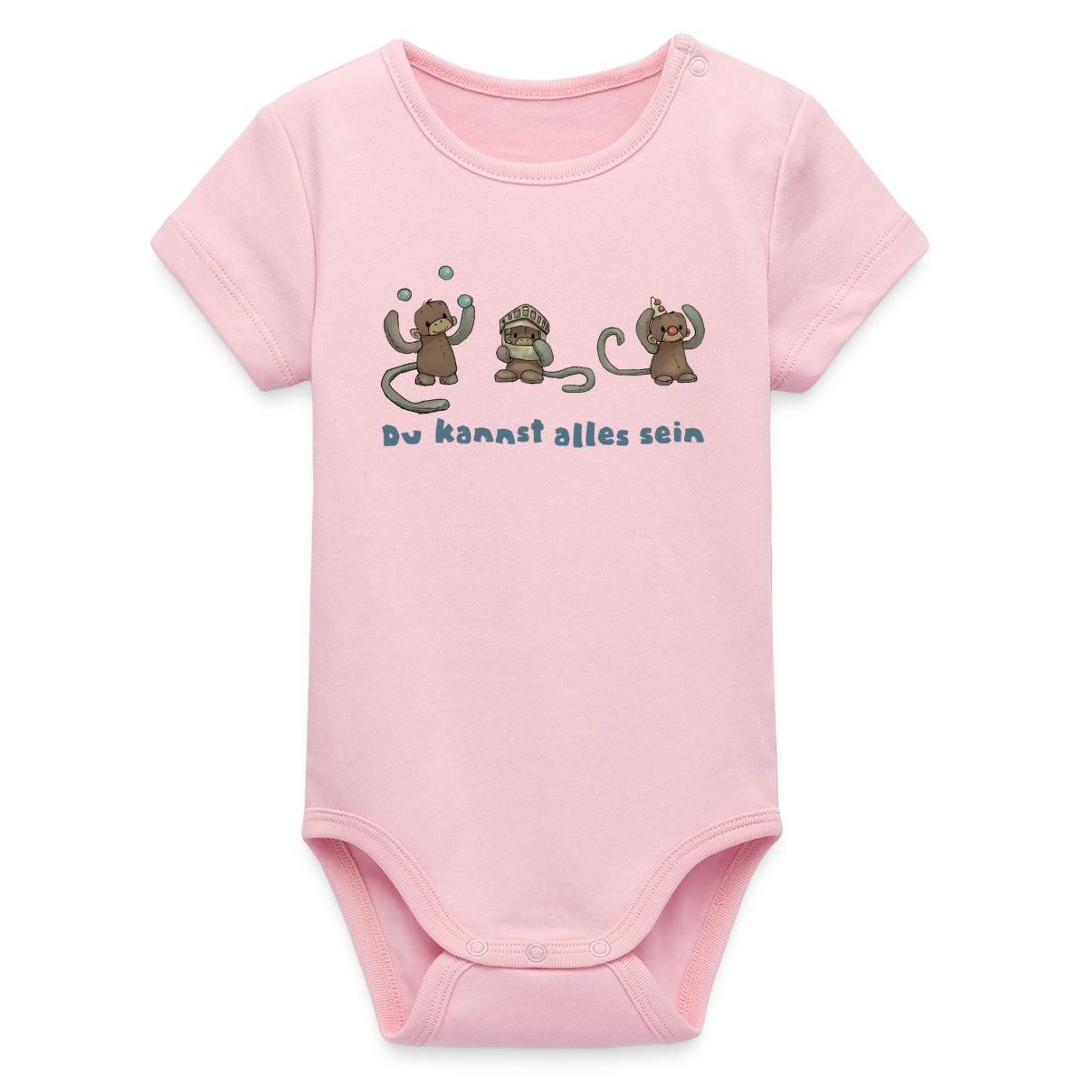 Spreadshirt Kurzarmbody Anouk Affi Du Kannst Alles Sein Bio Kurzarm Baby Body (1-tlg)