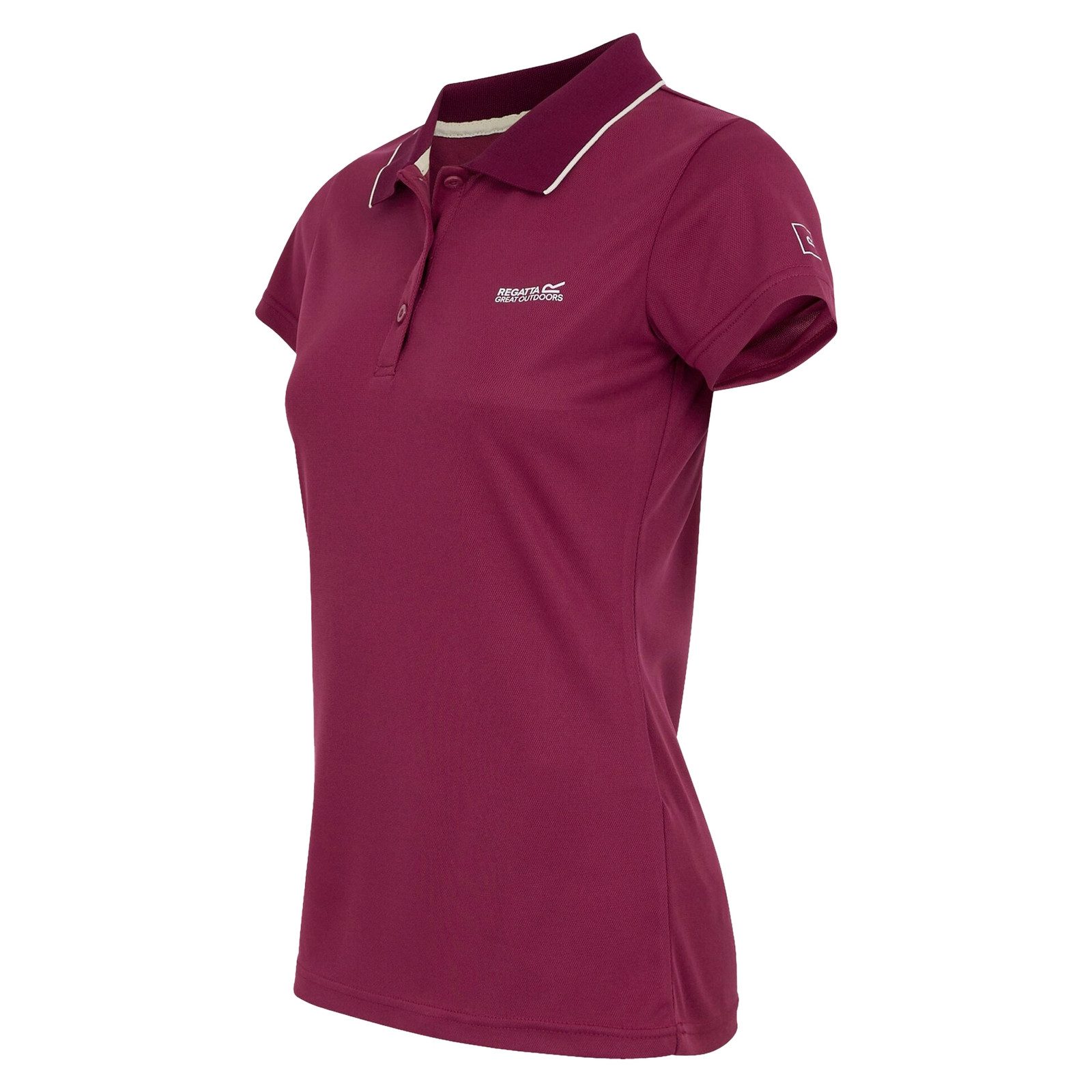 Regatta Poloshirt Poloshirt mit Marken-Logo und -schriftzug auf der Vorderseite