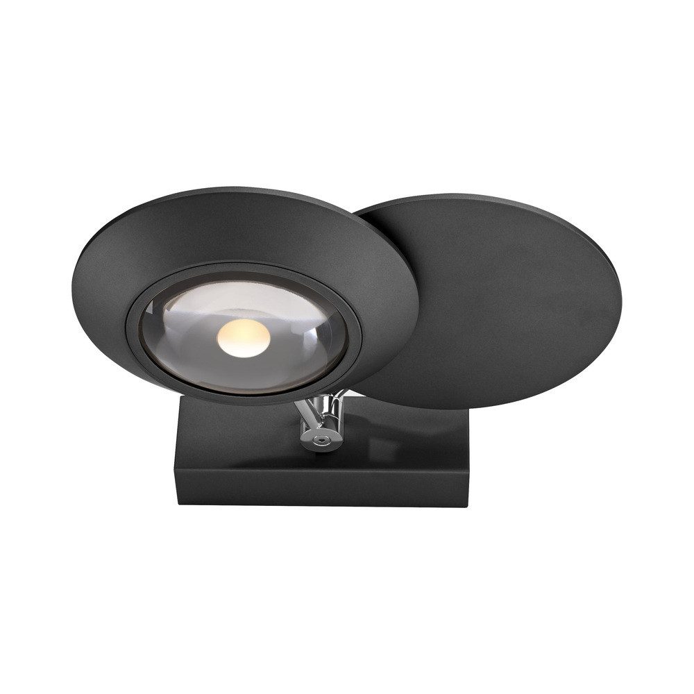 Paul Neuhaus LED Deckenspot LED Wandlampe PURE Oculis, dimmbar über Tronicdimmer, 2x LED Board 11W, warmweiß, dreh- schwenkbarer Spot, dimmbar