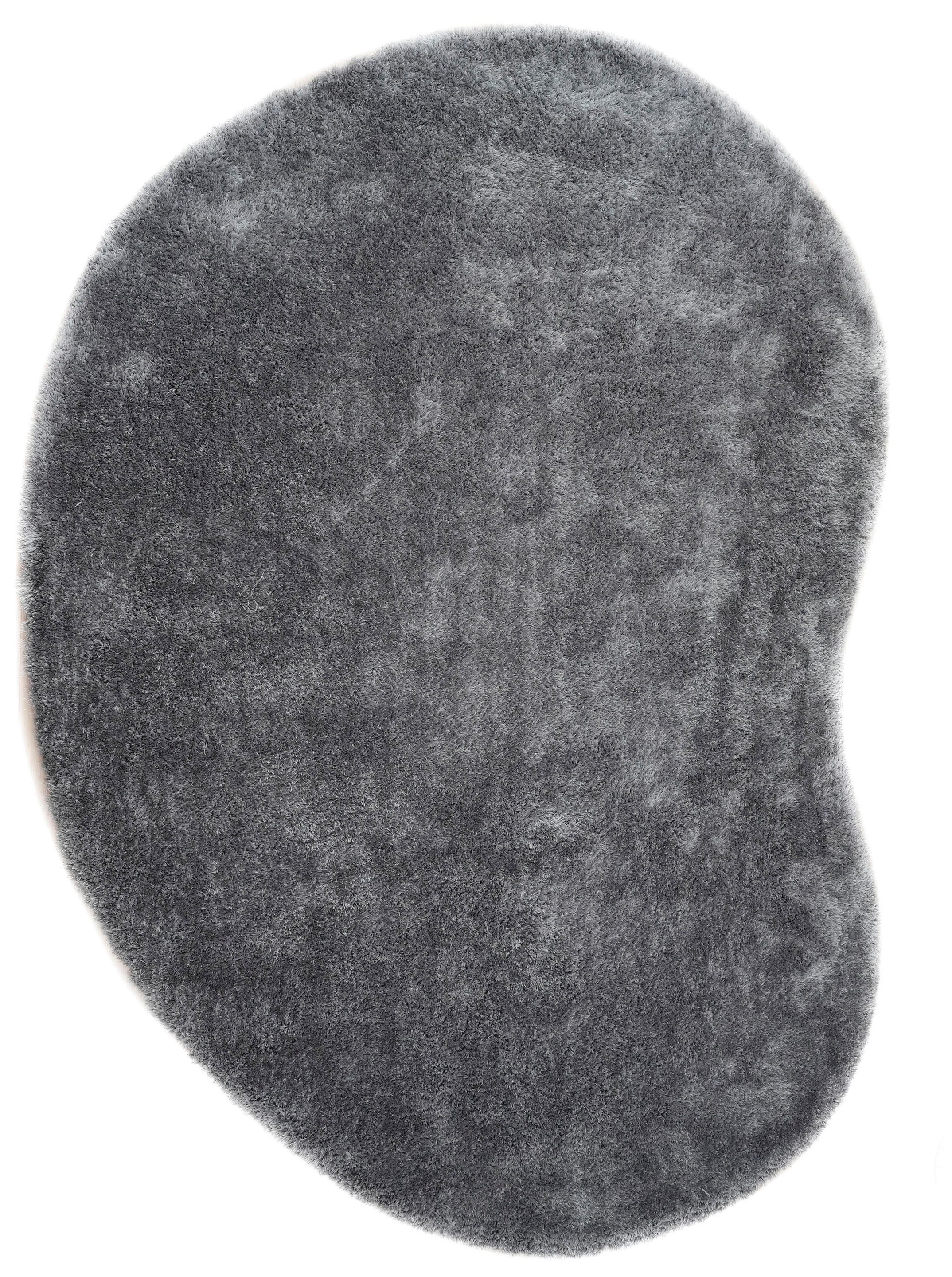 Bruno Banani Hochflor-Teppich Dana Bean shape, besondere Form, weich, Mikrofaser Teppiche, U-förmig, Höhe: 30 mm, organische Form, uni, Wohnzimmer, Schlafzimmer, Esszimmer