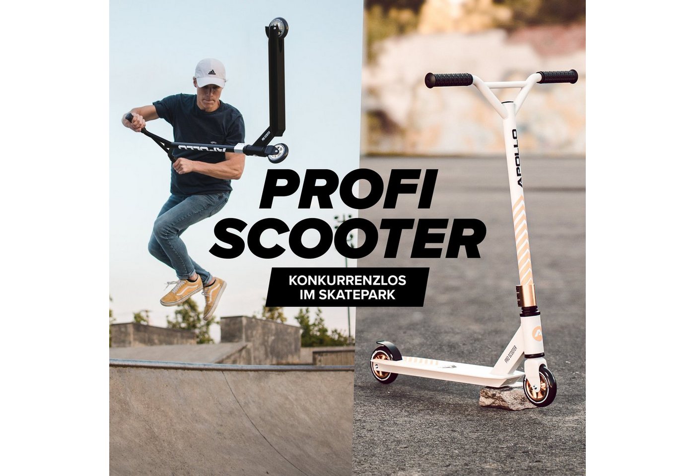 Thumbnail - Apollo Stuntscooter Stunt Scooter Kinder Freestyle Kickscooter Genius Pro, Kinderroller Trick Roller Kinder und Erwachse...