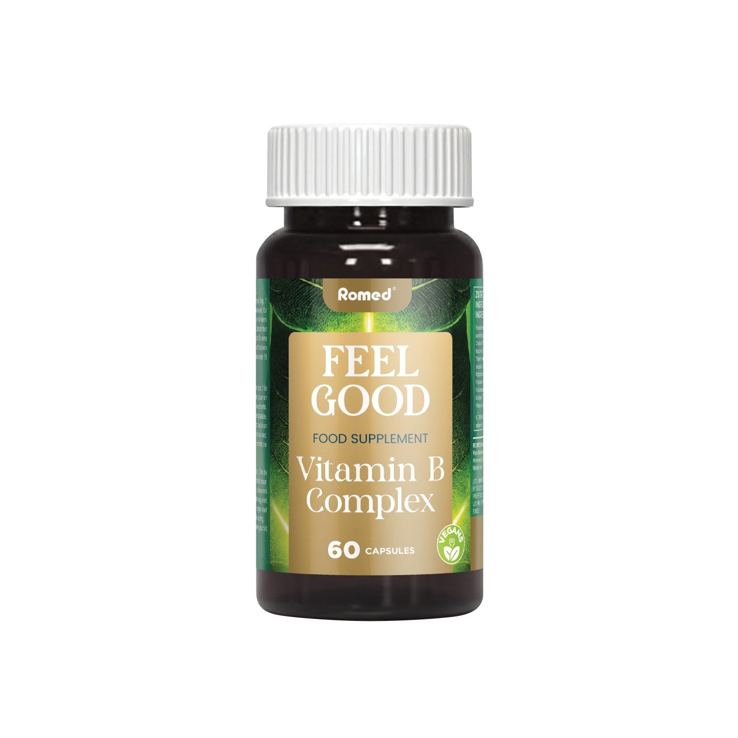 Romed FEEL GOOD Vitamin B Complex Nahrungsergänzungsmittel, 60 Kapseln Kapseln, 36 g