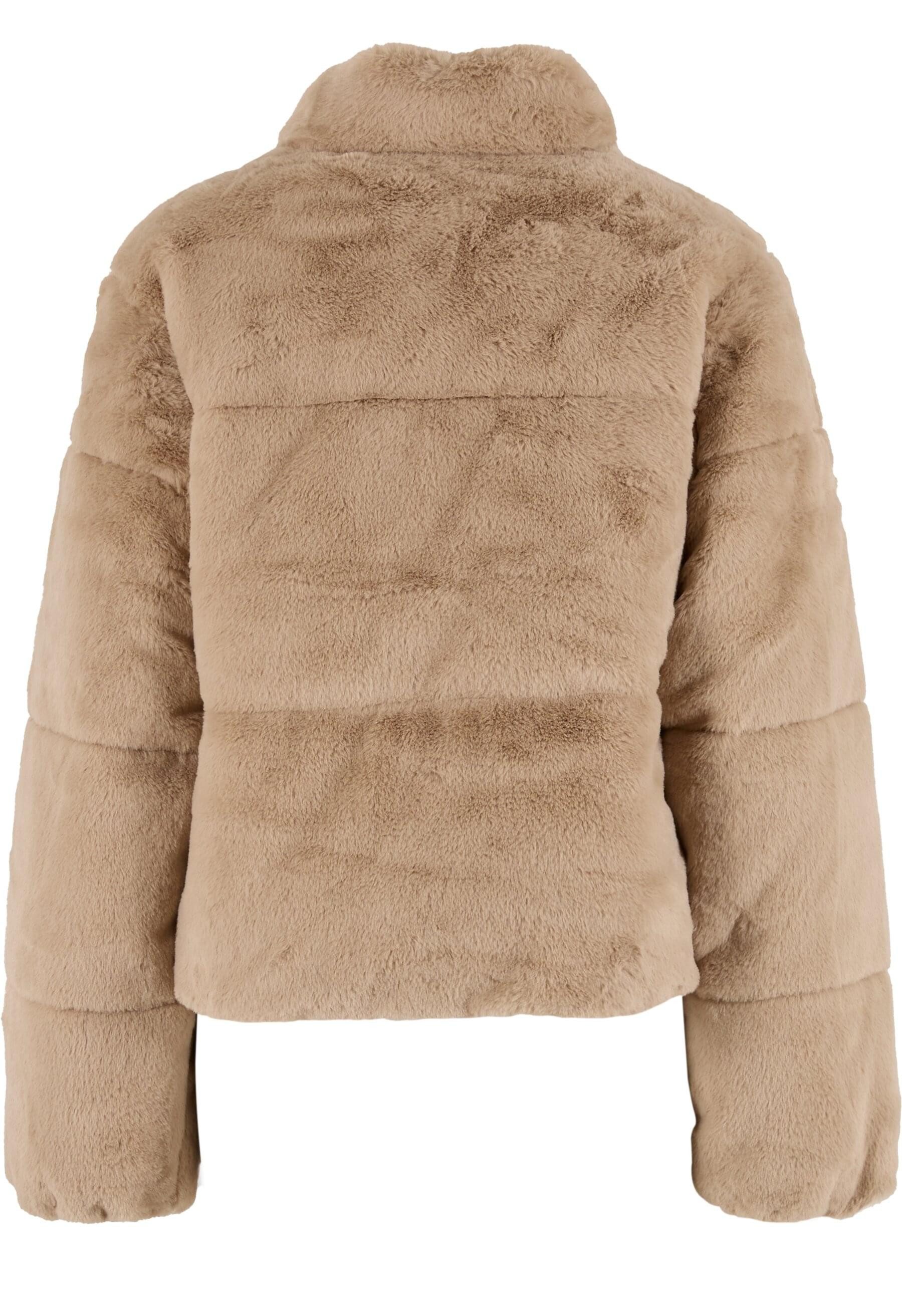 URBAN CLASSICS Winterjacke Urban Classics Ladies Short Faux Fur Puffer Jack günstig online kaufen