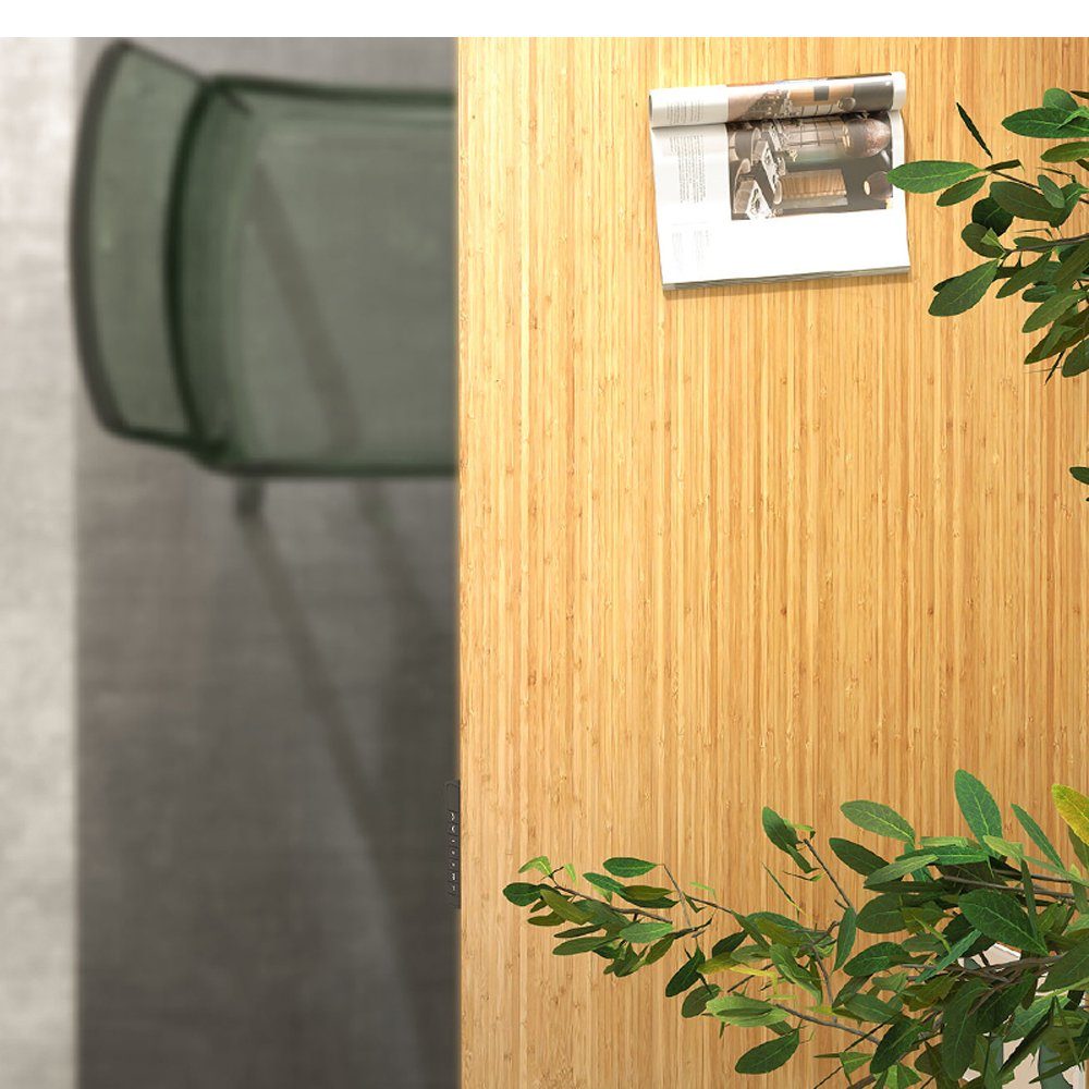 FLEXISPOT Tischplatte Premium-Series DIY Tischplatte, MDF/Rubberwood/Eiche (Holzwerkstoff, Farbe auswählbar, Groß auswählbar, Stabile Tischplatte, 20 mm stark), Natürlicher Bambus Bürotischplatte, Umweltfreundlich